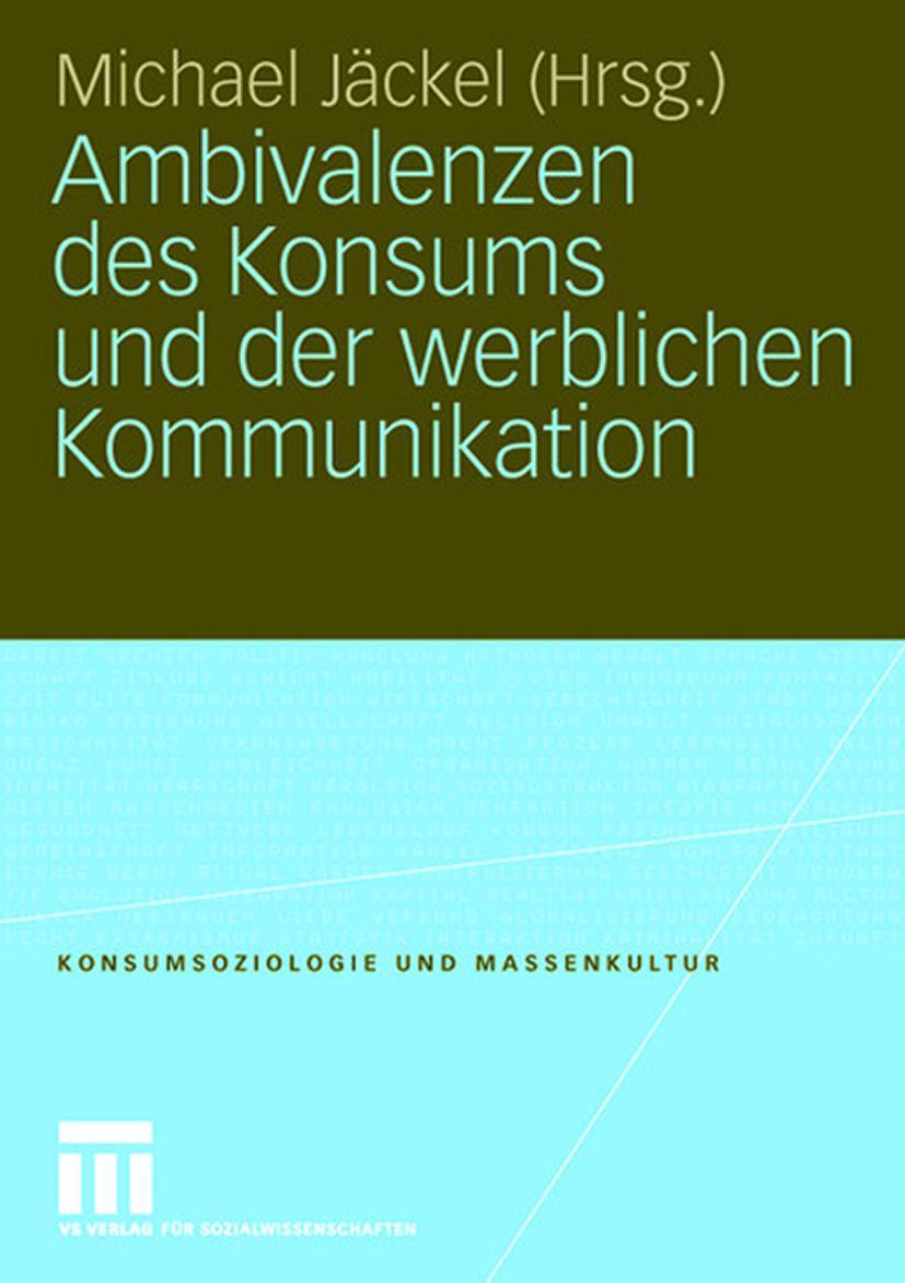 Vorderes Coverbild Ambivalenzen des Konsums und der werblichen Kommunikation