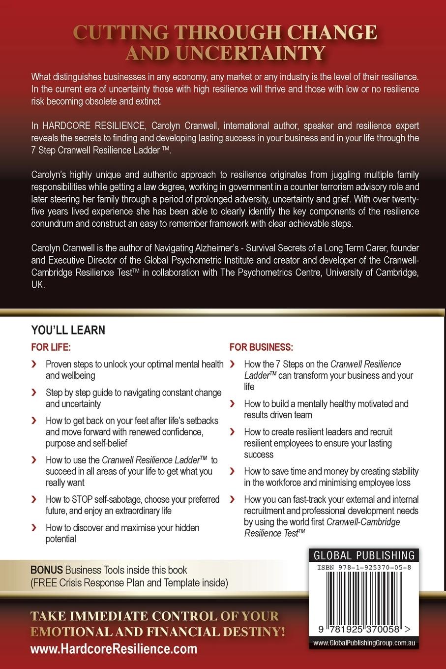 Rückseitencover Hardcore Resilience