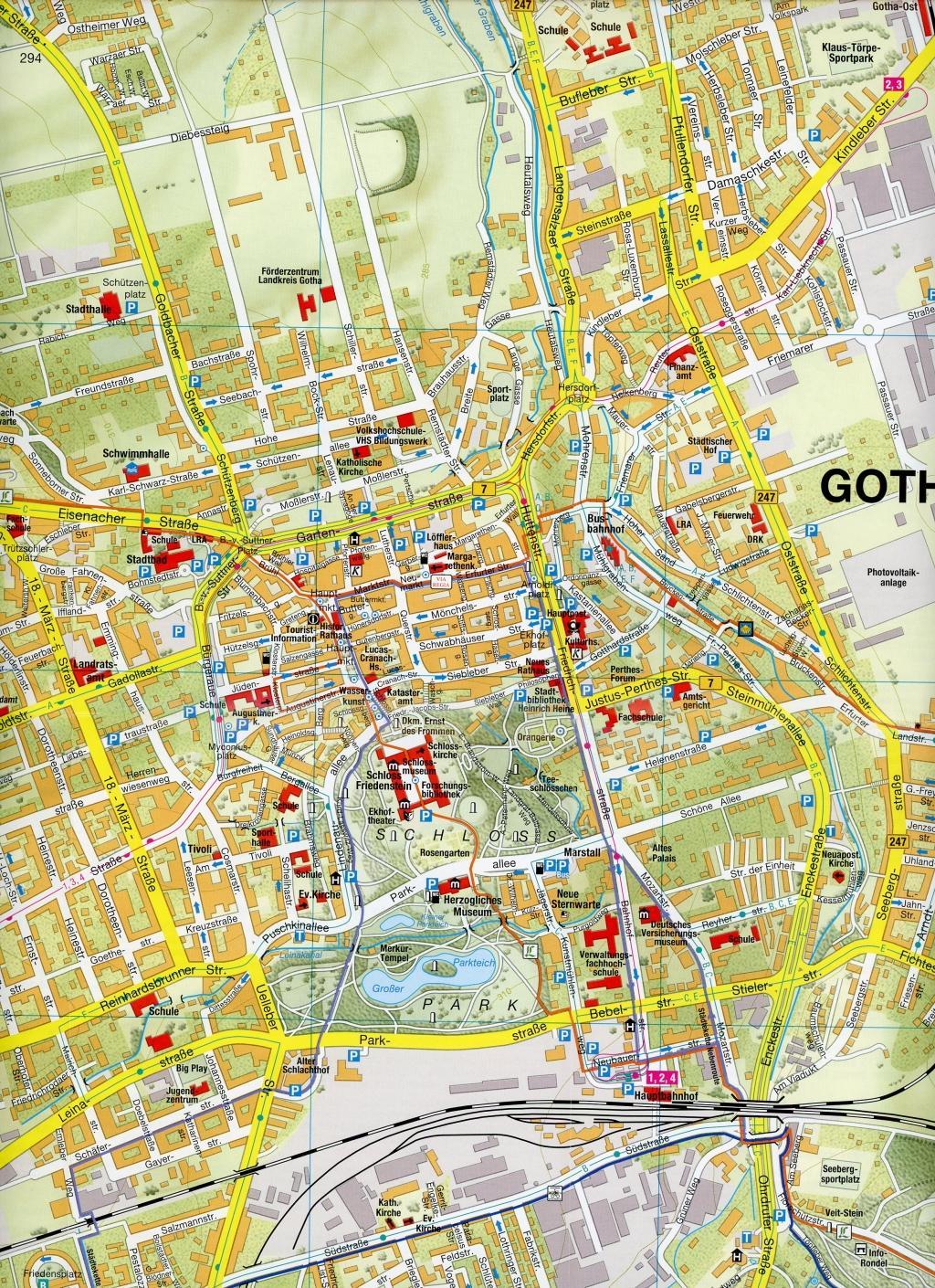Beispielinhalt (Bild) Gotha Stadtplan