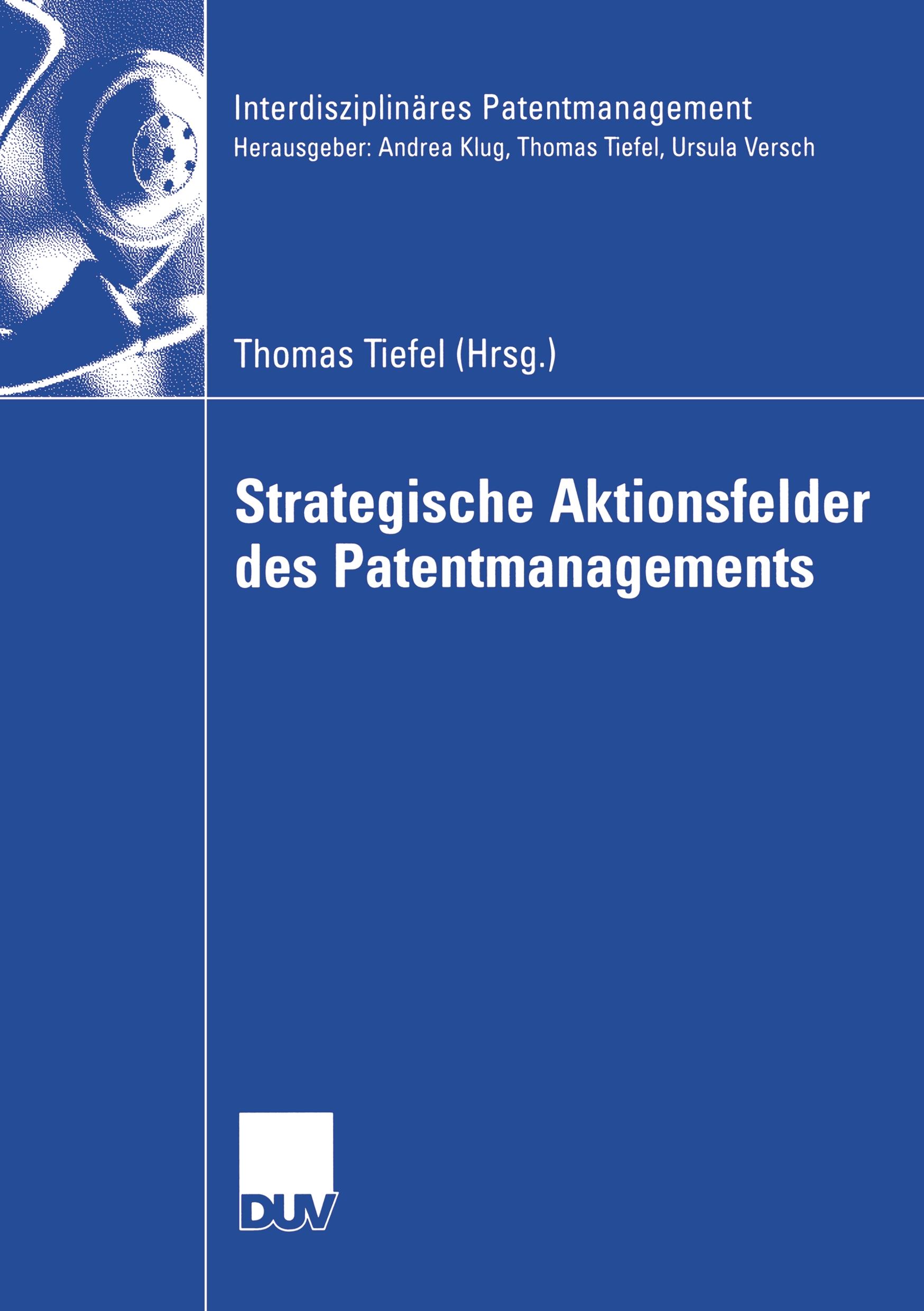 Vorderes Coverbild Strategische Aktionsfelder des Patentmanagements