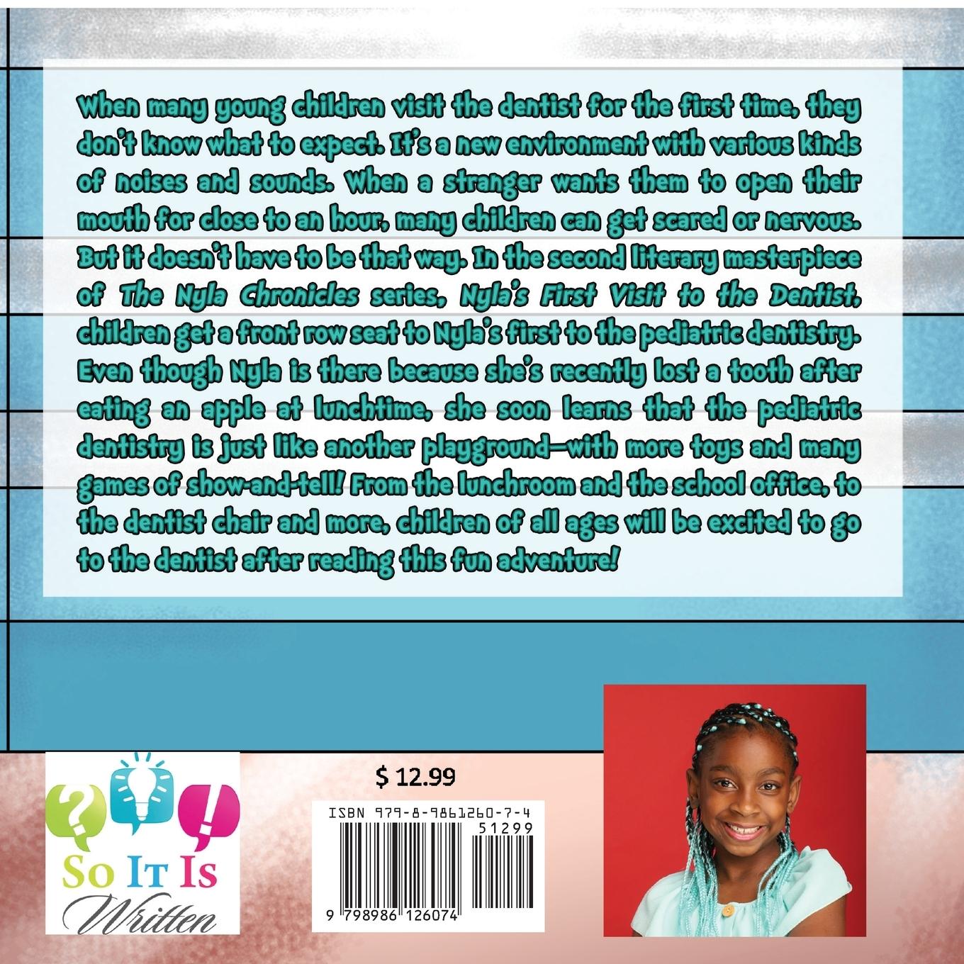 Rückseitencover The Nyla Chronicles Nyla's First Visit to the Dentist