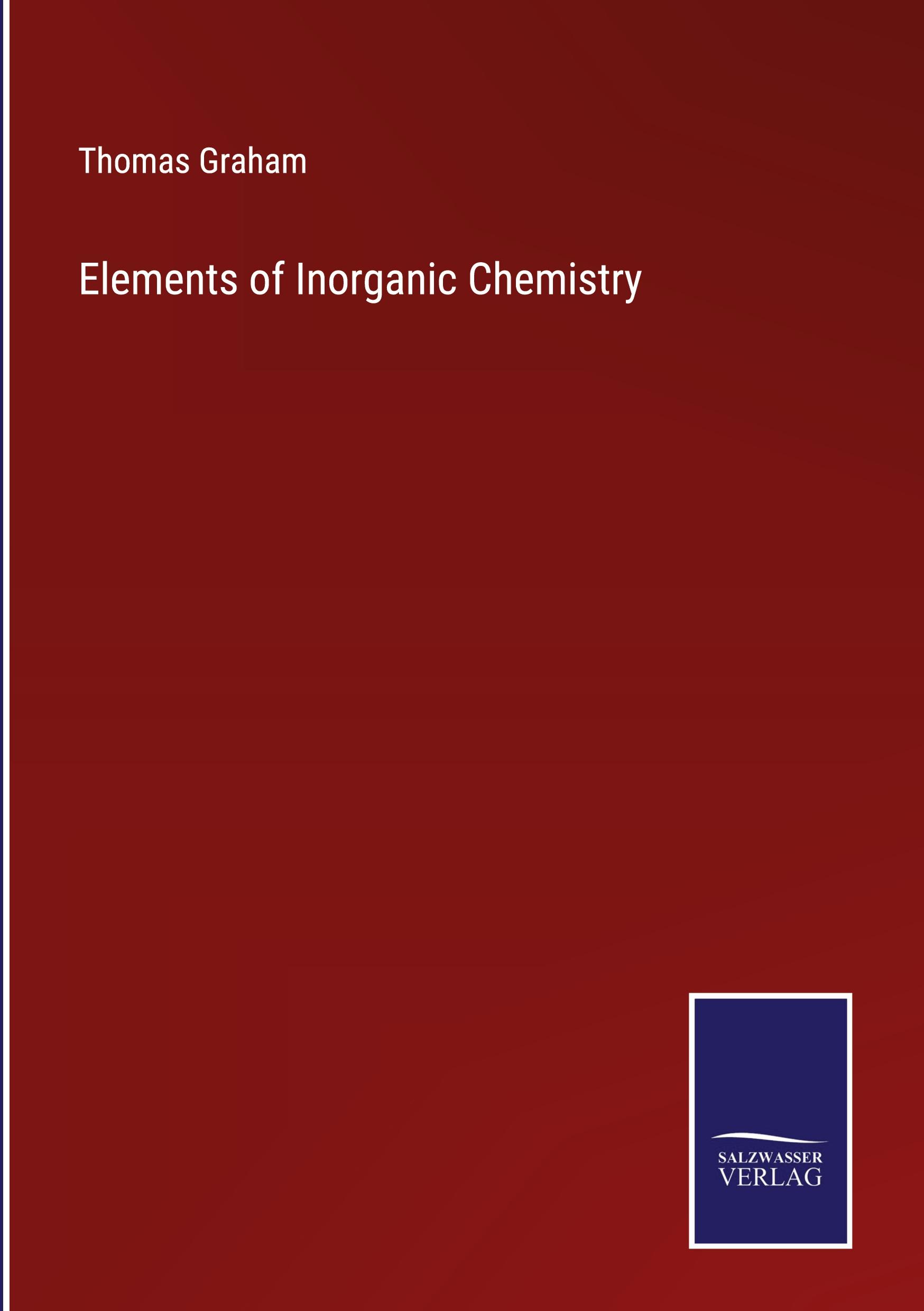 Vorderes Coverbild Elements of Inorganic Chemistry
