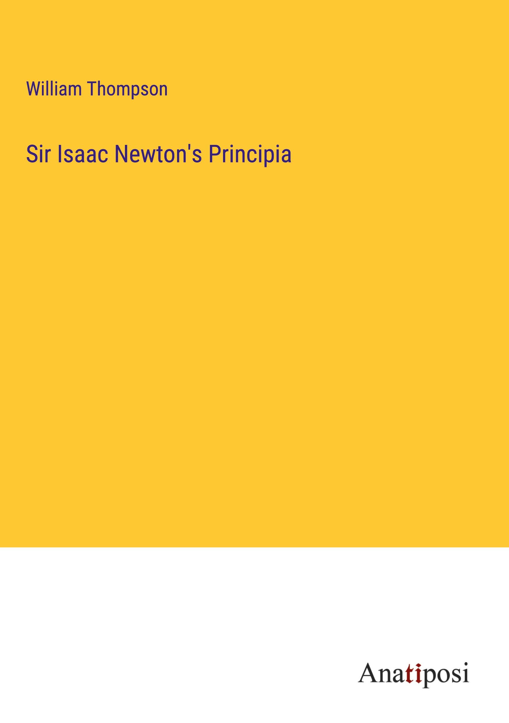 Vorderes Coverbild Sir Isaac Newton's Principia
