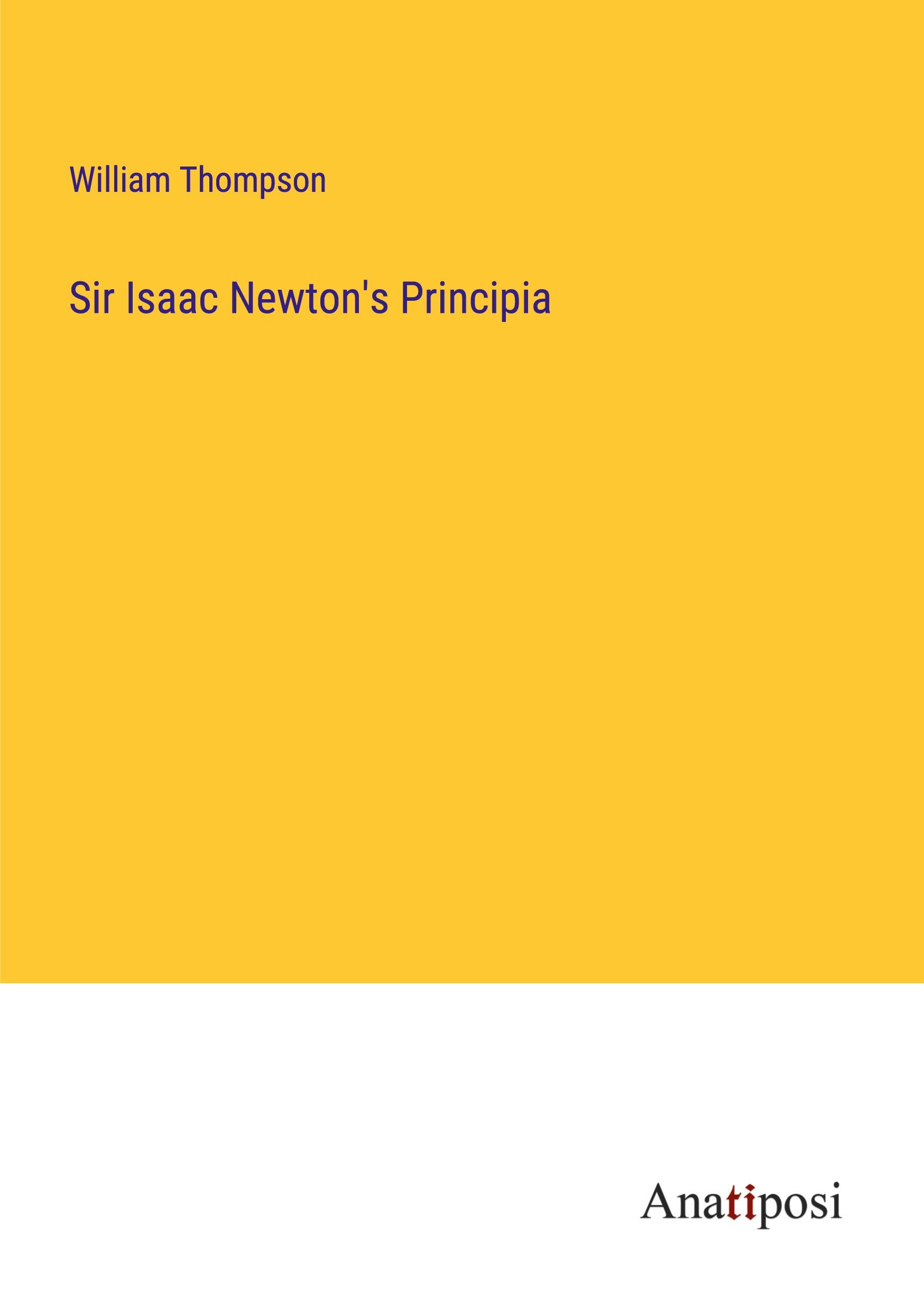 Vorderes Coverbild Sir Isaac Newton's Principia