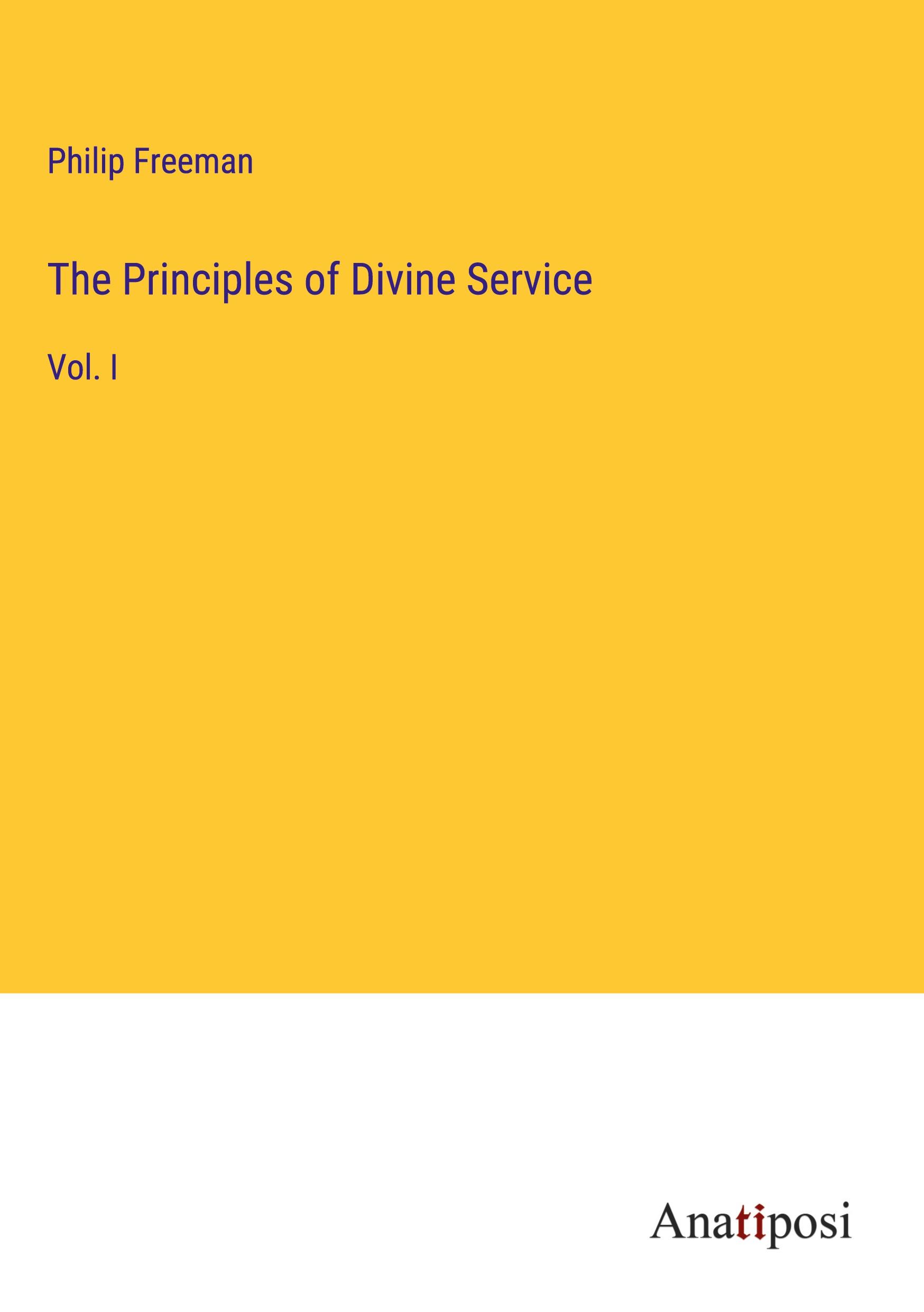 Vorderes Coverbild The Principles of Divine Service