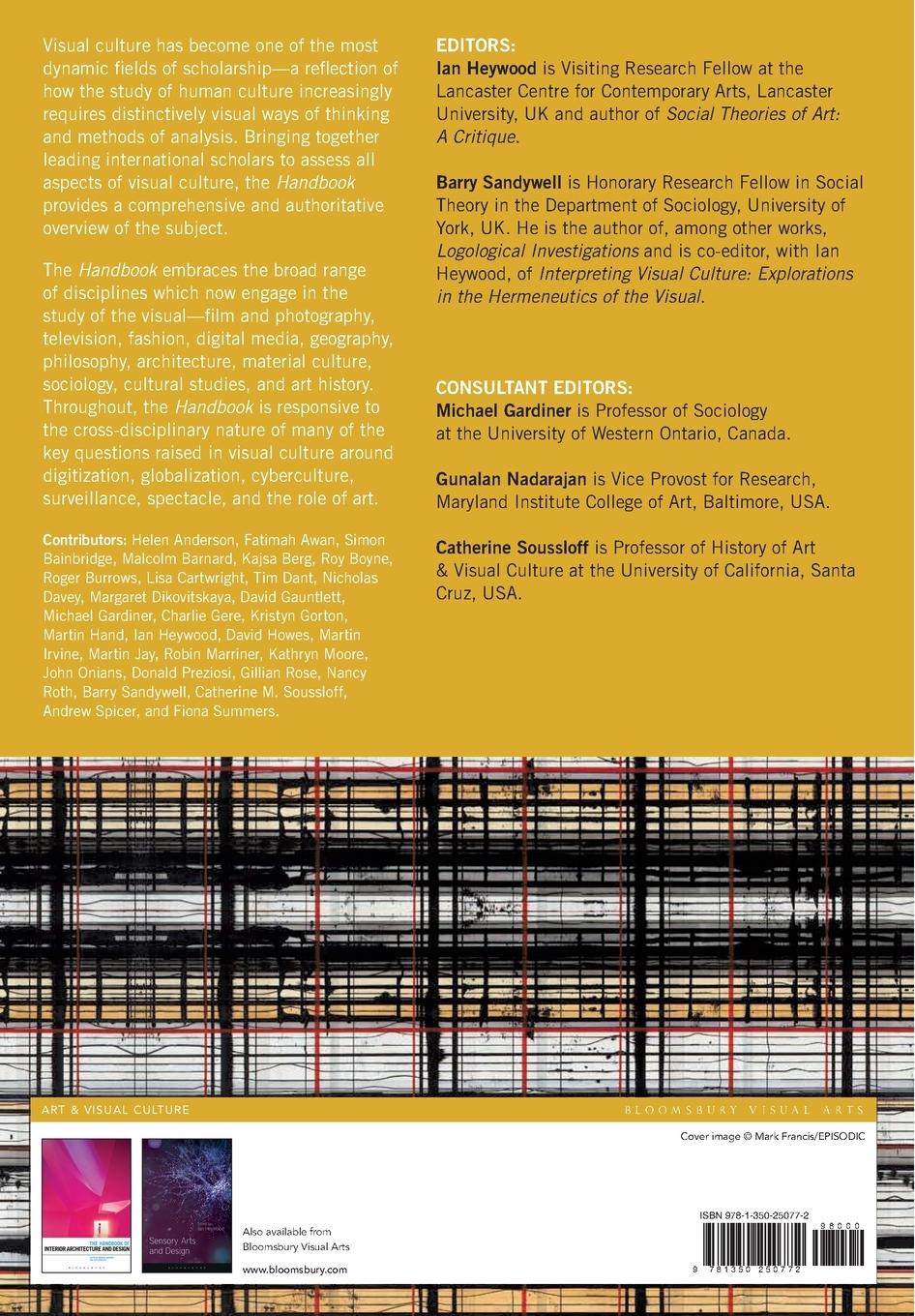 Rückseitencover The Handbook of Visual Culture