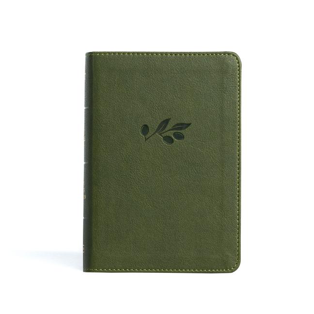 Vorderes Coverbild KJV Large Print Compact Reference Bible, Olive Leathertouch