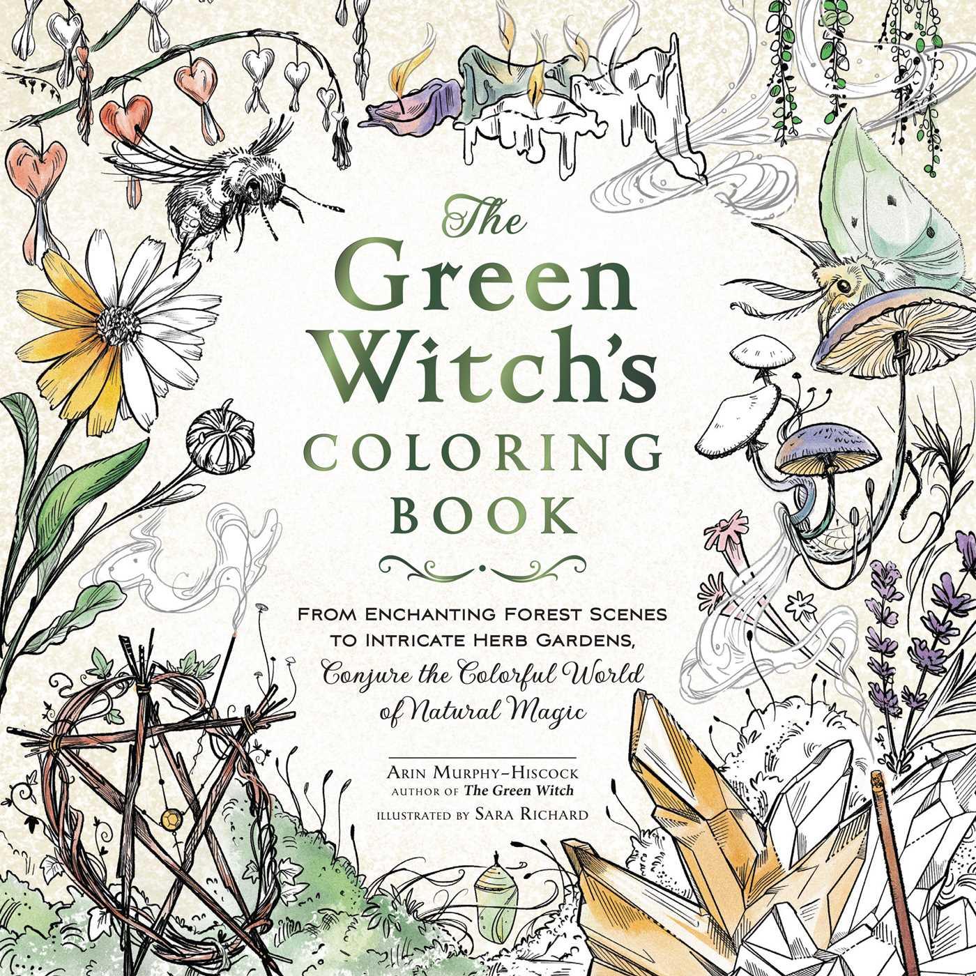 Beispielinhalt (Bild) The Green Witch's Coloring Book