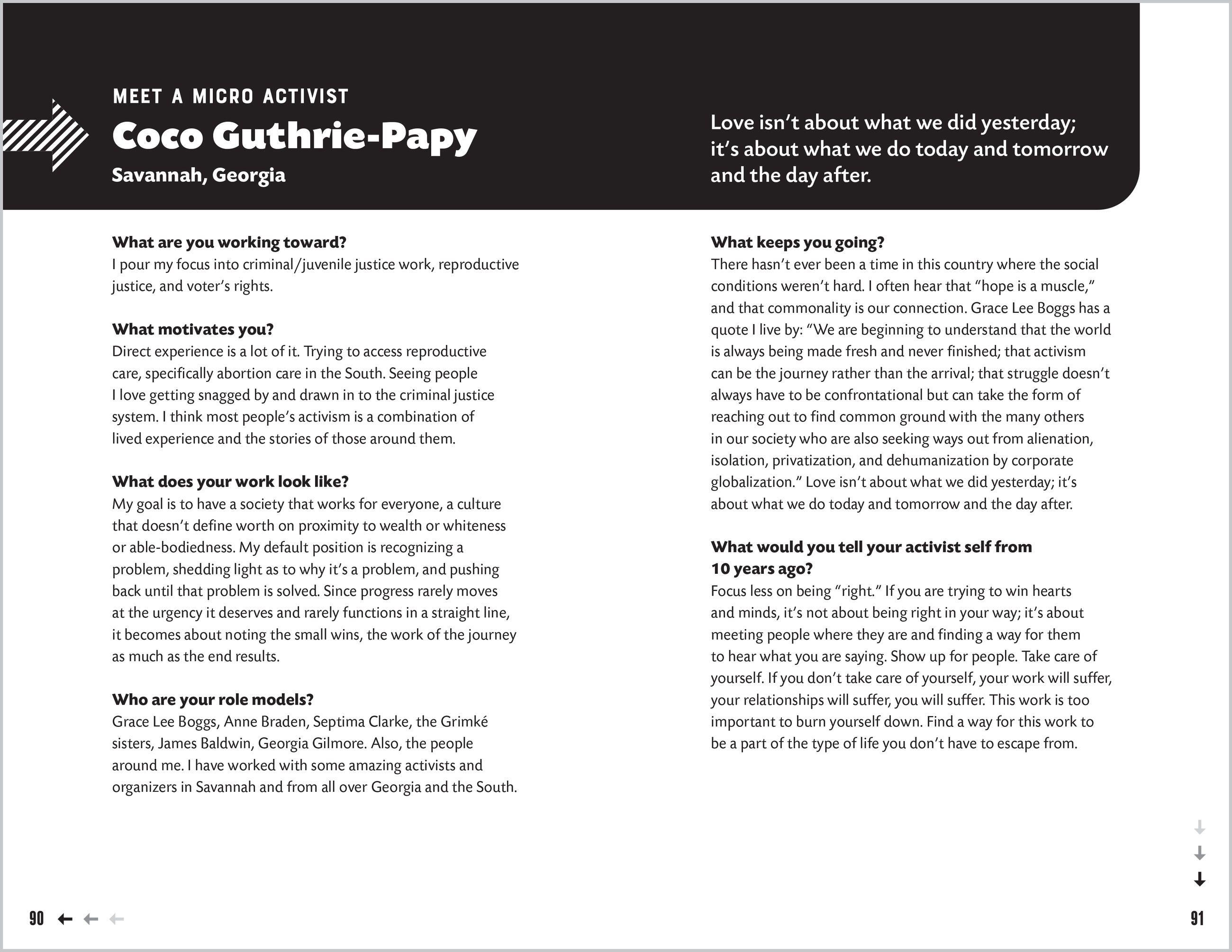 Beispielinhalt (Bild) Micro Activism