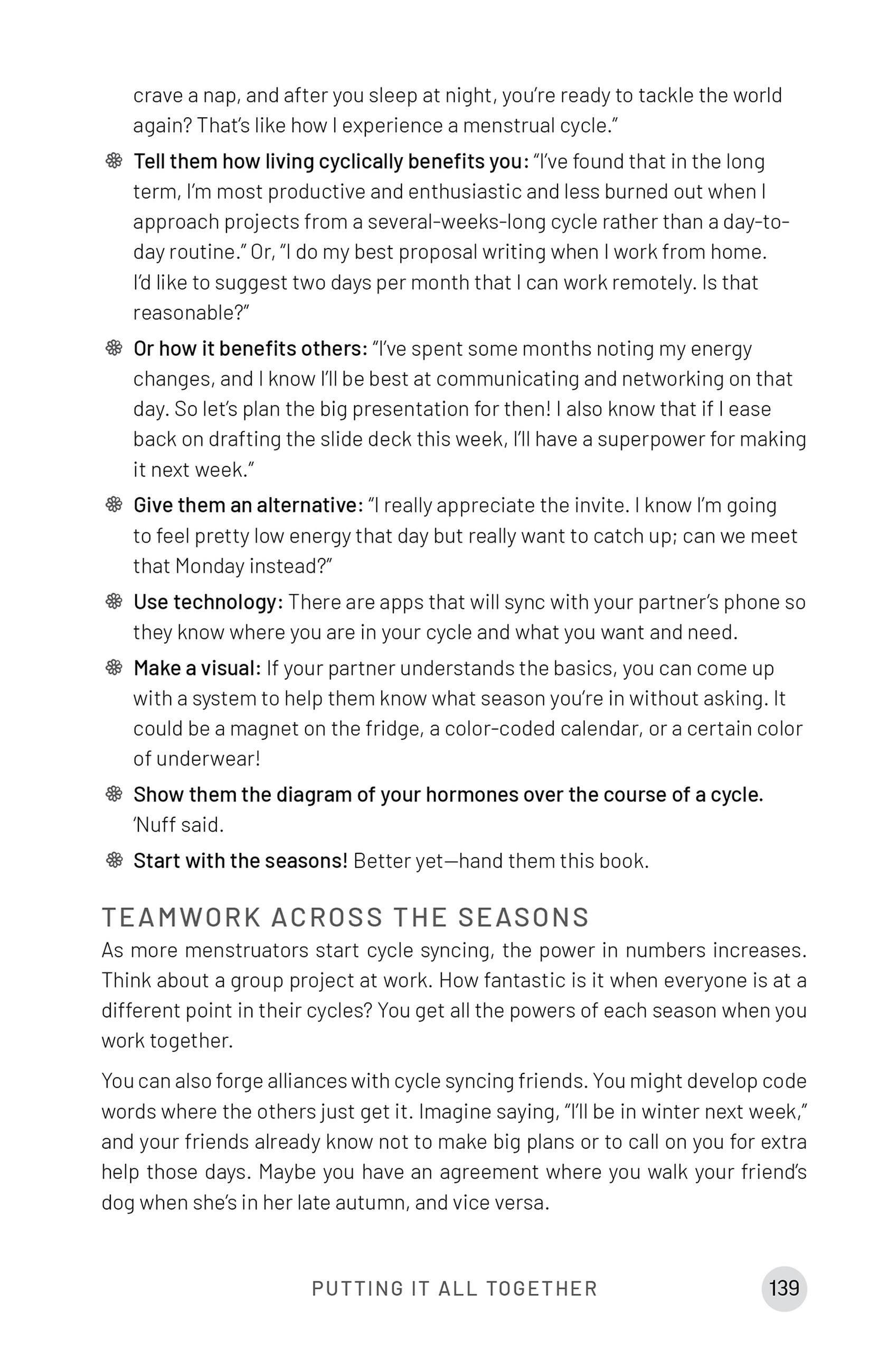 Beispielinhalt (Bild) Cycle Syncing Handbook