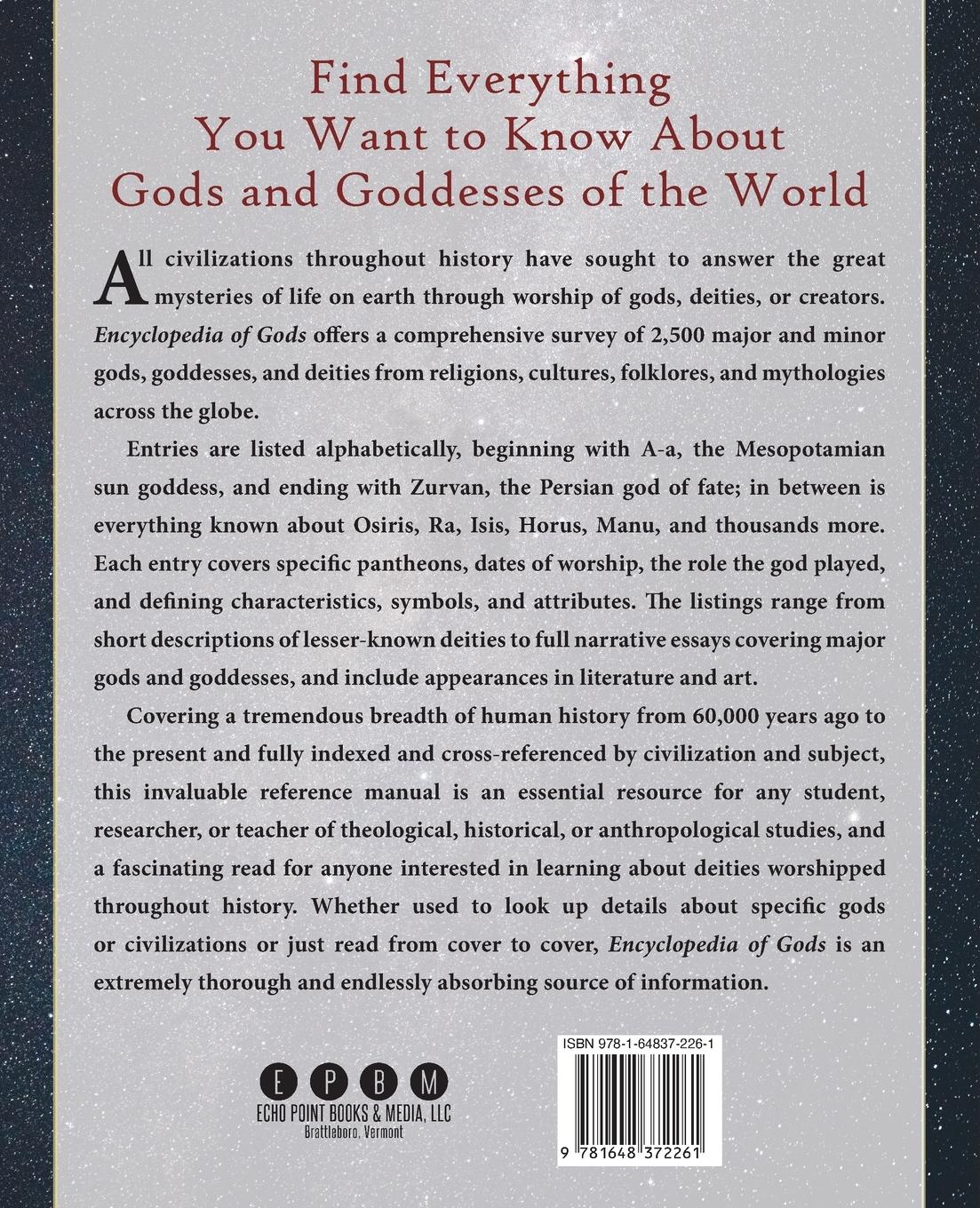 Rückseitencover Encyclopedia of Gods