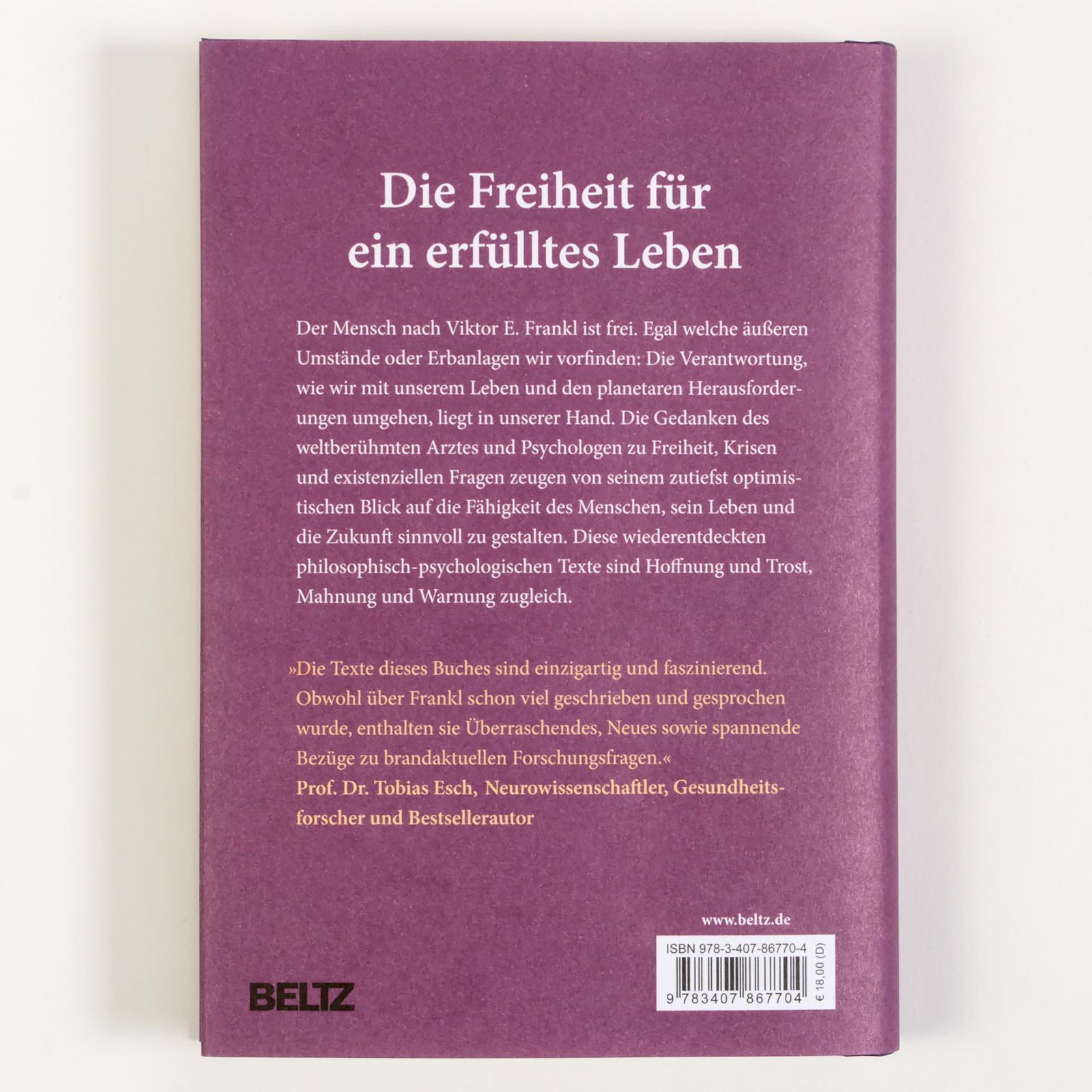 Rückseitencover Sinn, Freiheit und Verantwortung