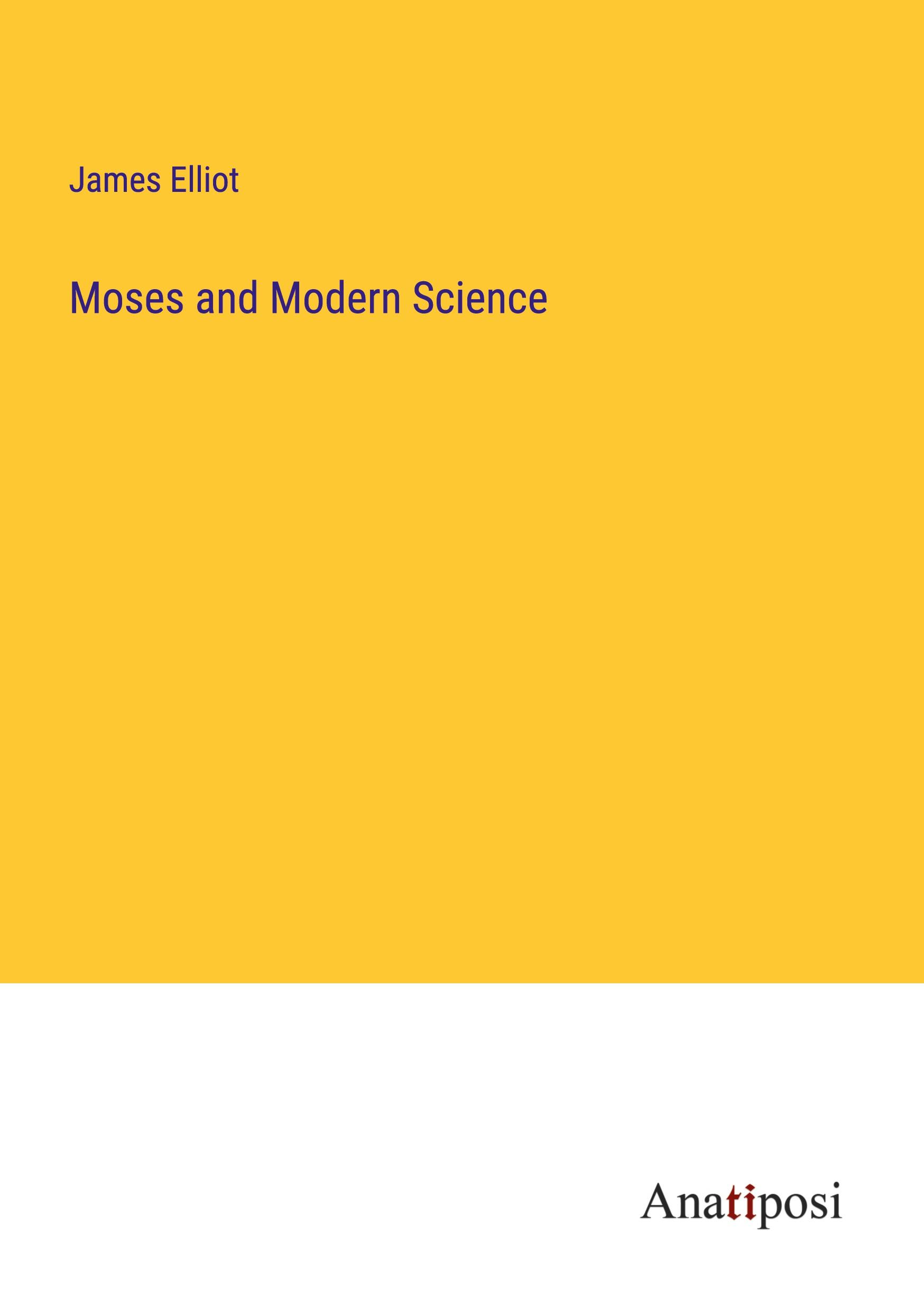 Vorderes Coverbild Moses and Modern Science