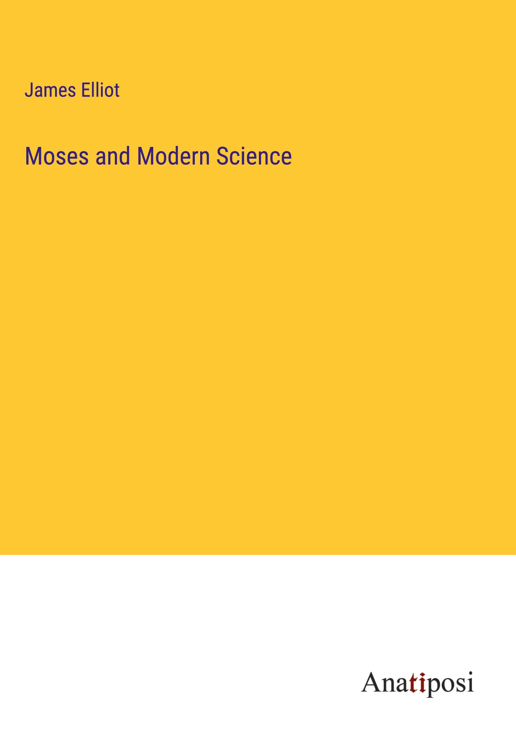 Vorderes Coverbild Moses and Modern Science