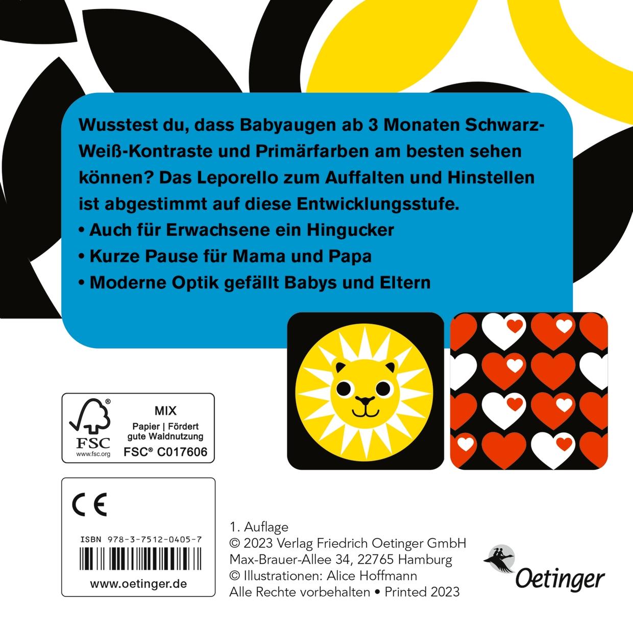 Rückseitencover Erste Bilder für Babyaugen. 3-6 Monate