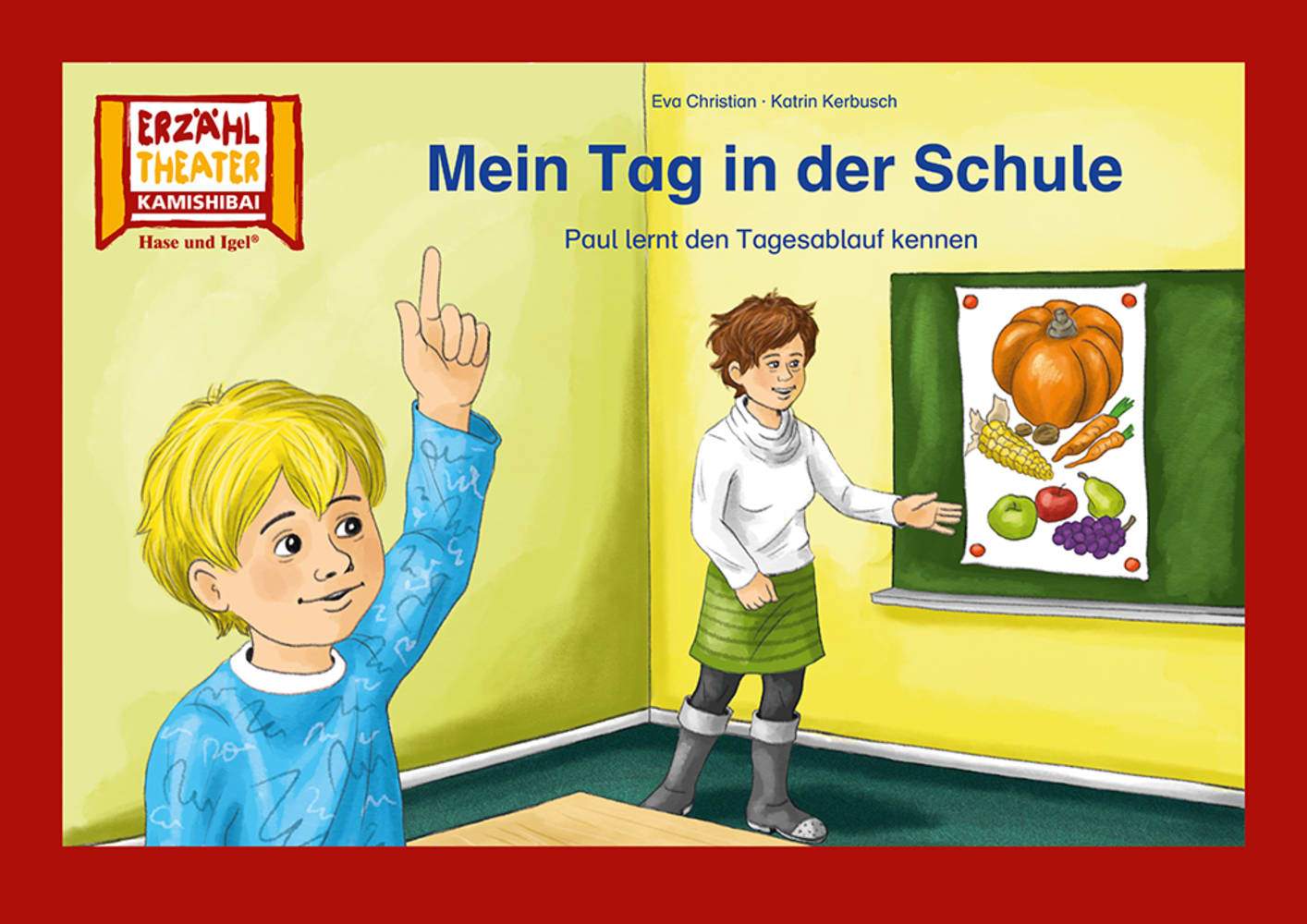 Vorderes Coverbild Mein Tag in der Schule / Kamishibai Bildkarten