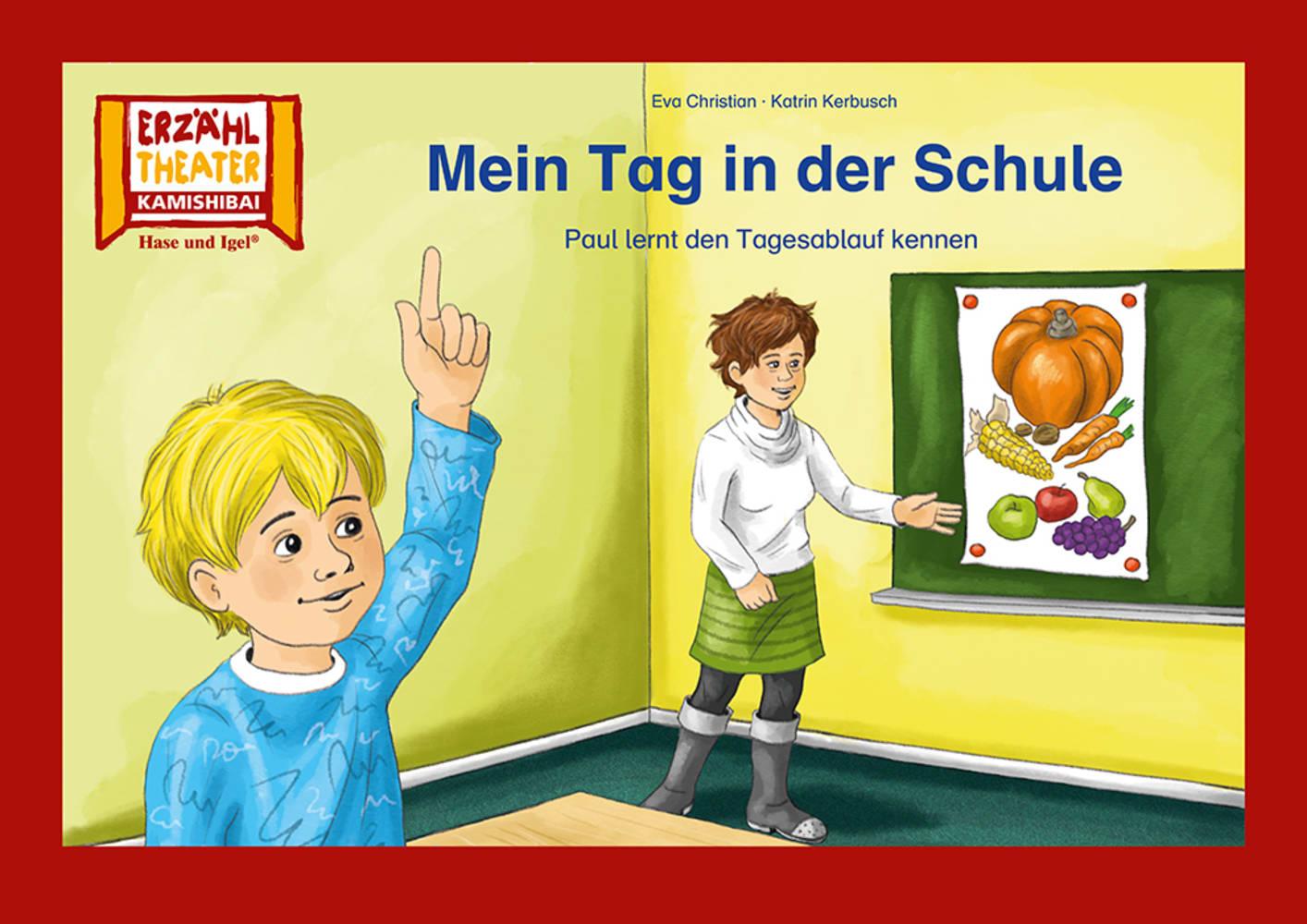 Vorderes Coverbild Mein Tag in der Schule / Kamishibai Bildkarten