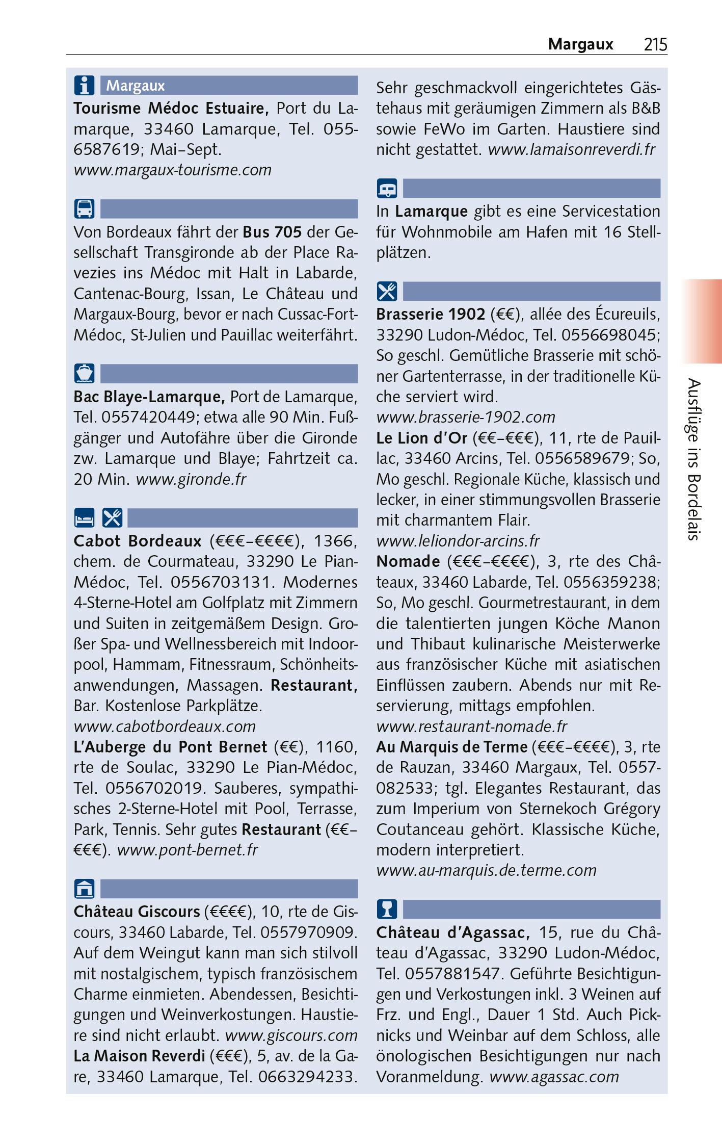 Beispielinhalt (Bild) TRESCHER Reiseführer Bordeaux und das Bordelais