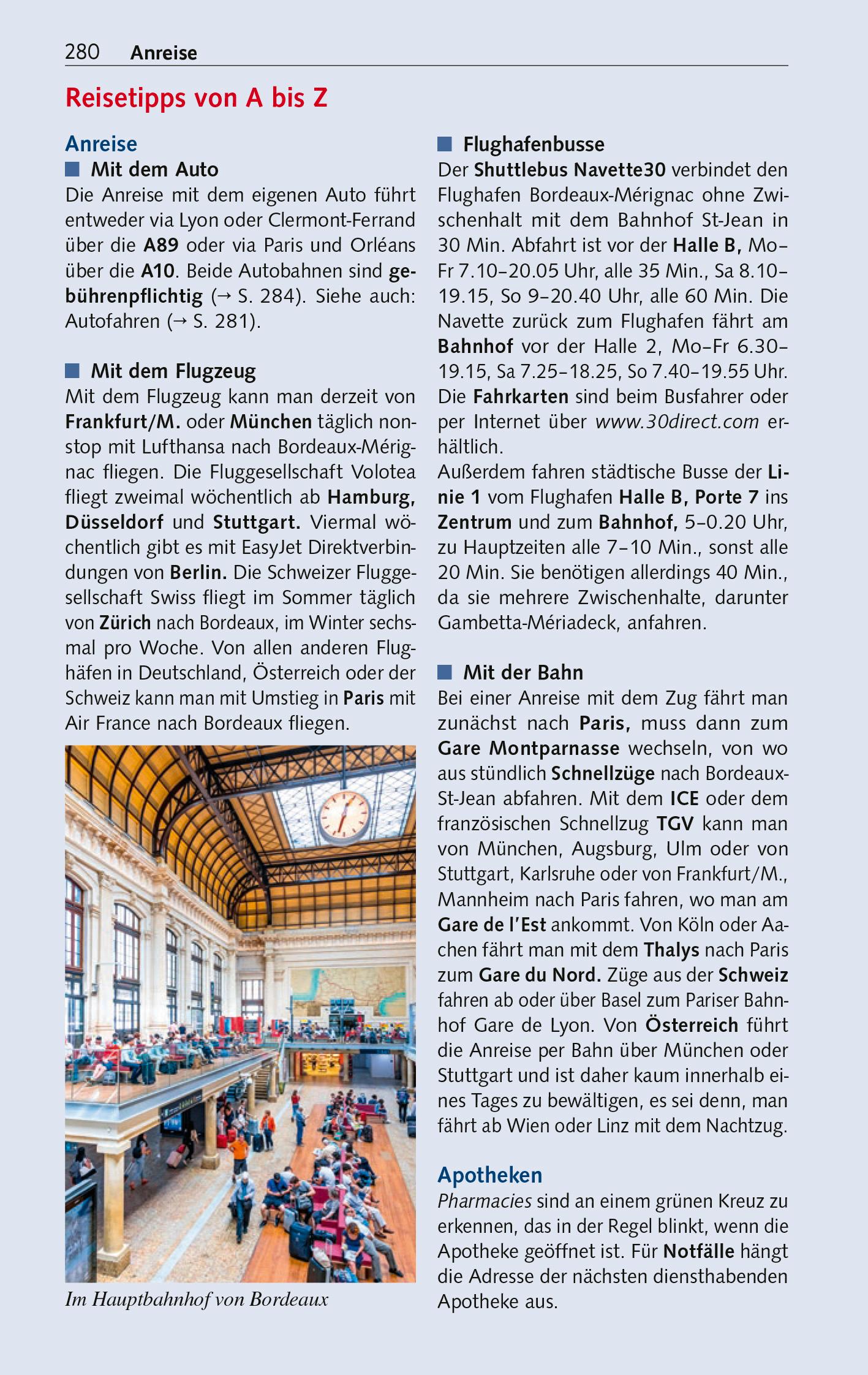 Beispielinhalt (Bild) TRESCHER Reiseführer Bordeaux und das Bordelais