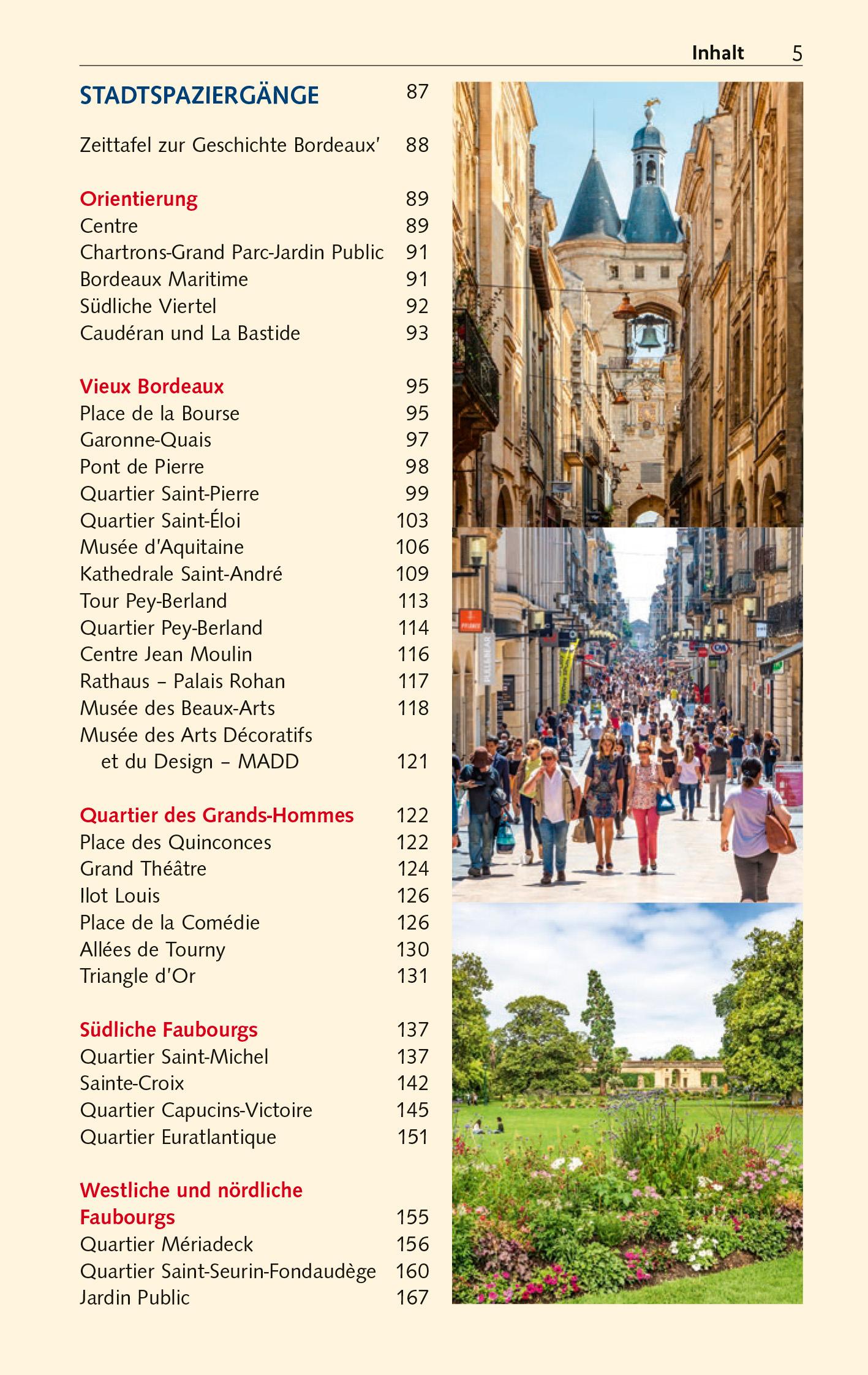 Beispielinhalt (Bild) TRESCHER Reiseführer Bordeaux und das Bordelais