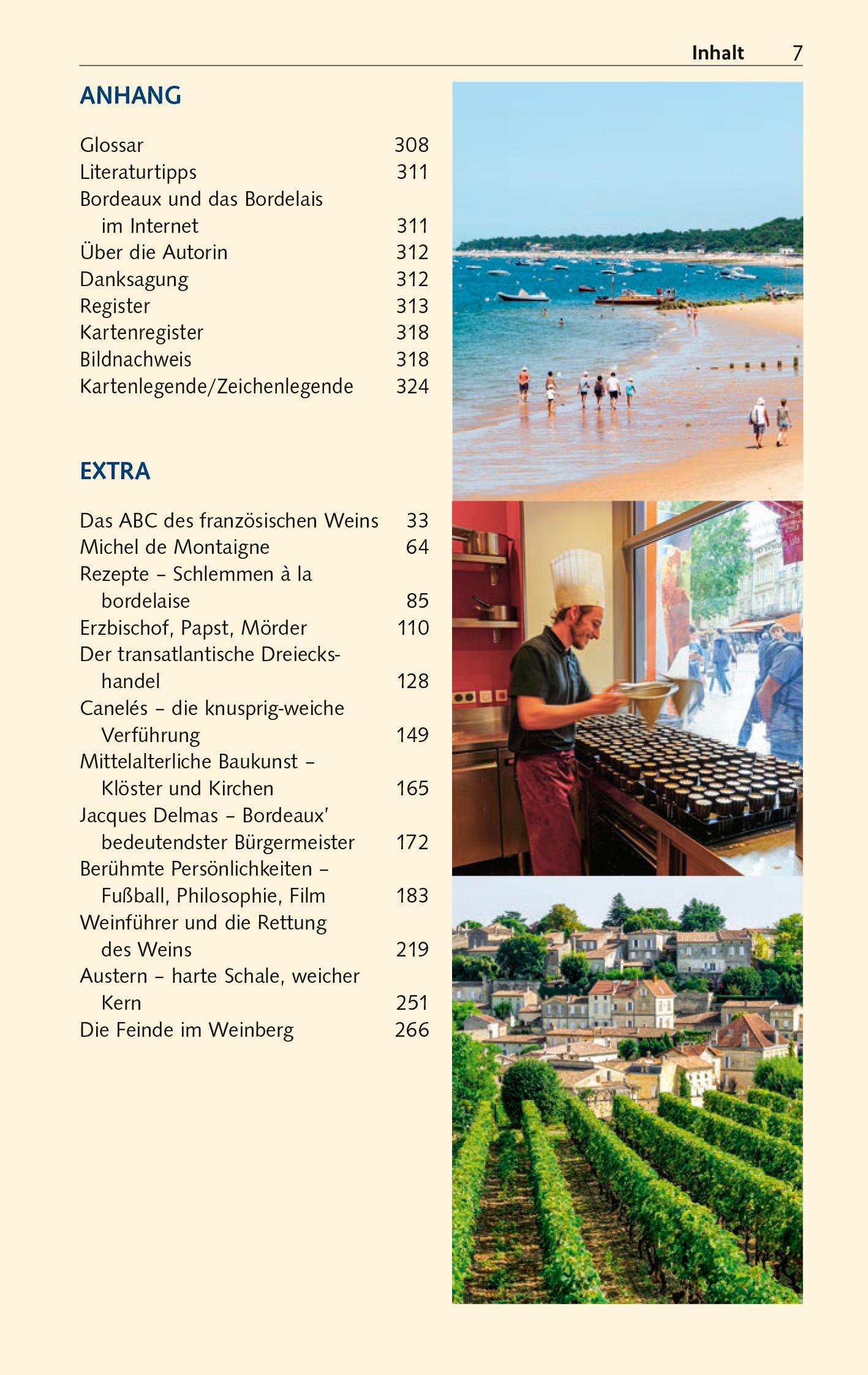 Beispielinhalt (Bild) TRESCHER Reiseführer Bordeaux und das Bordelais
