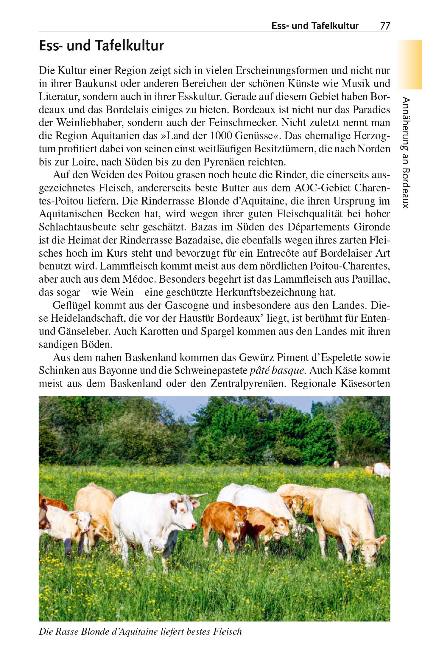 Beispielinhalt (Bild) TRESCHER Reiseführer Bordeaux und das Bordelais