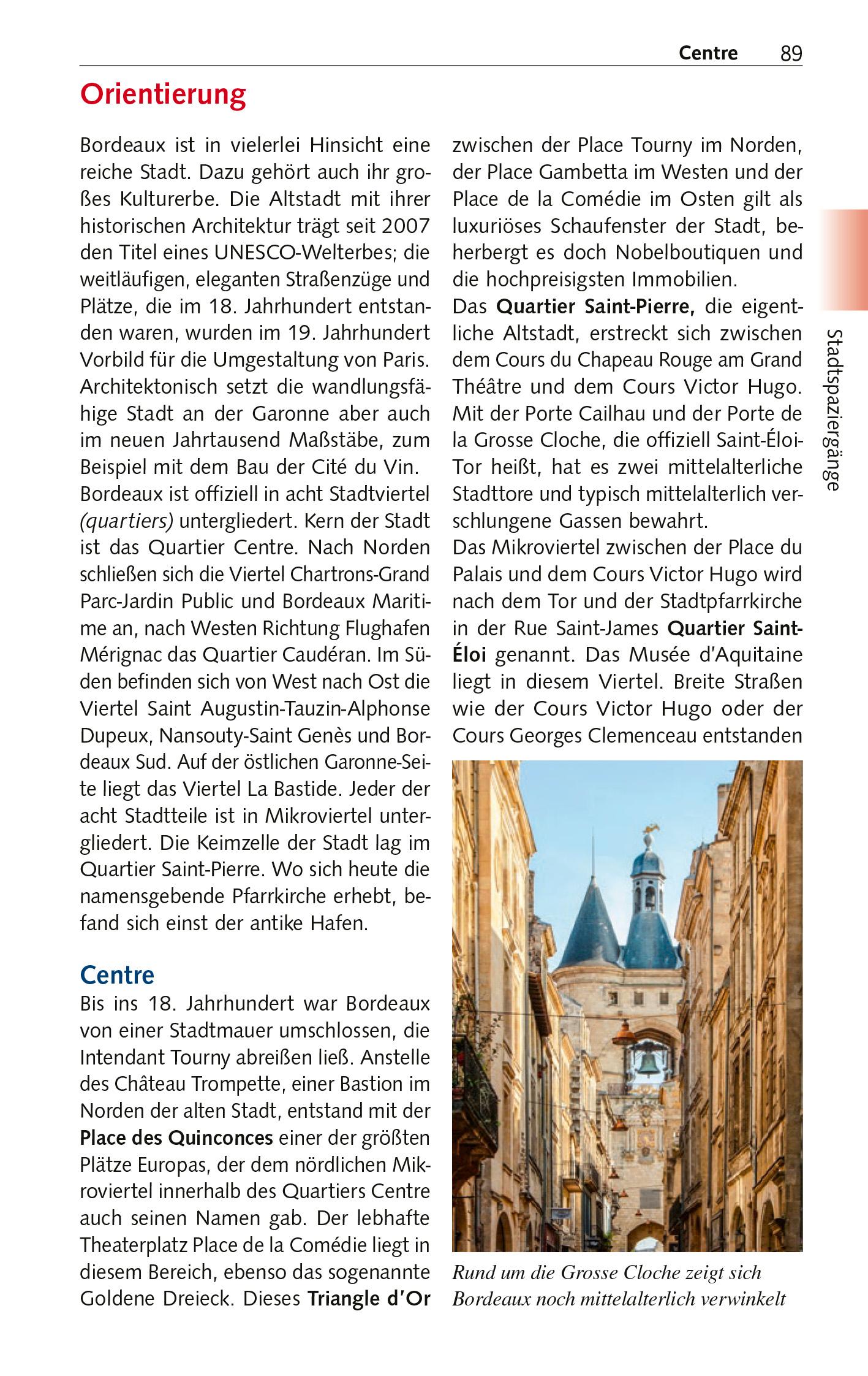 Beispielinhalt (Bild) TRESCHER Reiseführer Bordeaux und das Bordelais