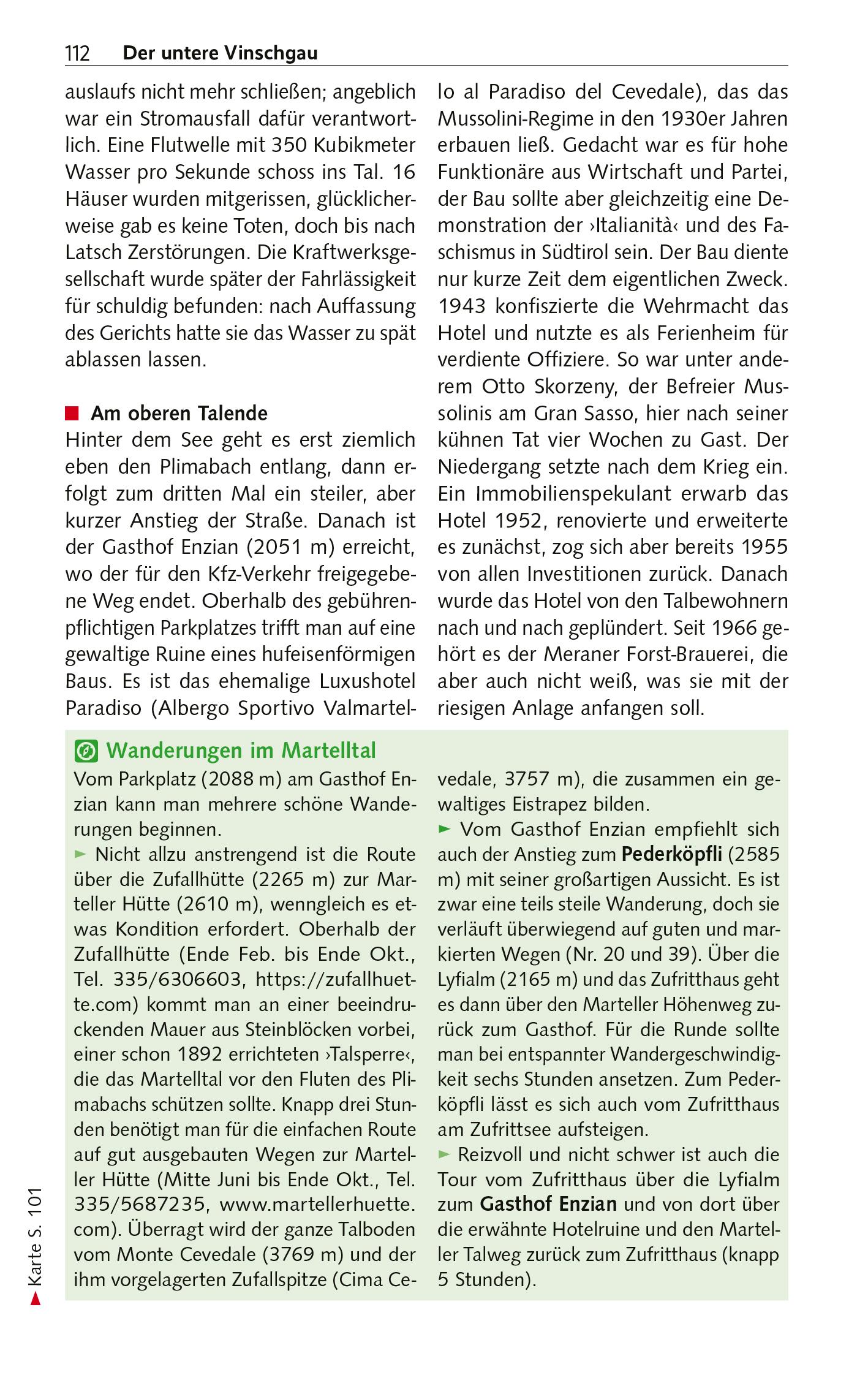 Beispielinhalt (Bild) TRESCHER Reiseführer Südtirol und Trentino