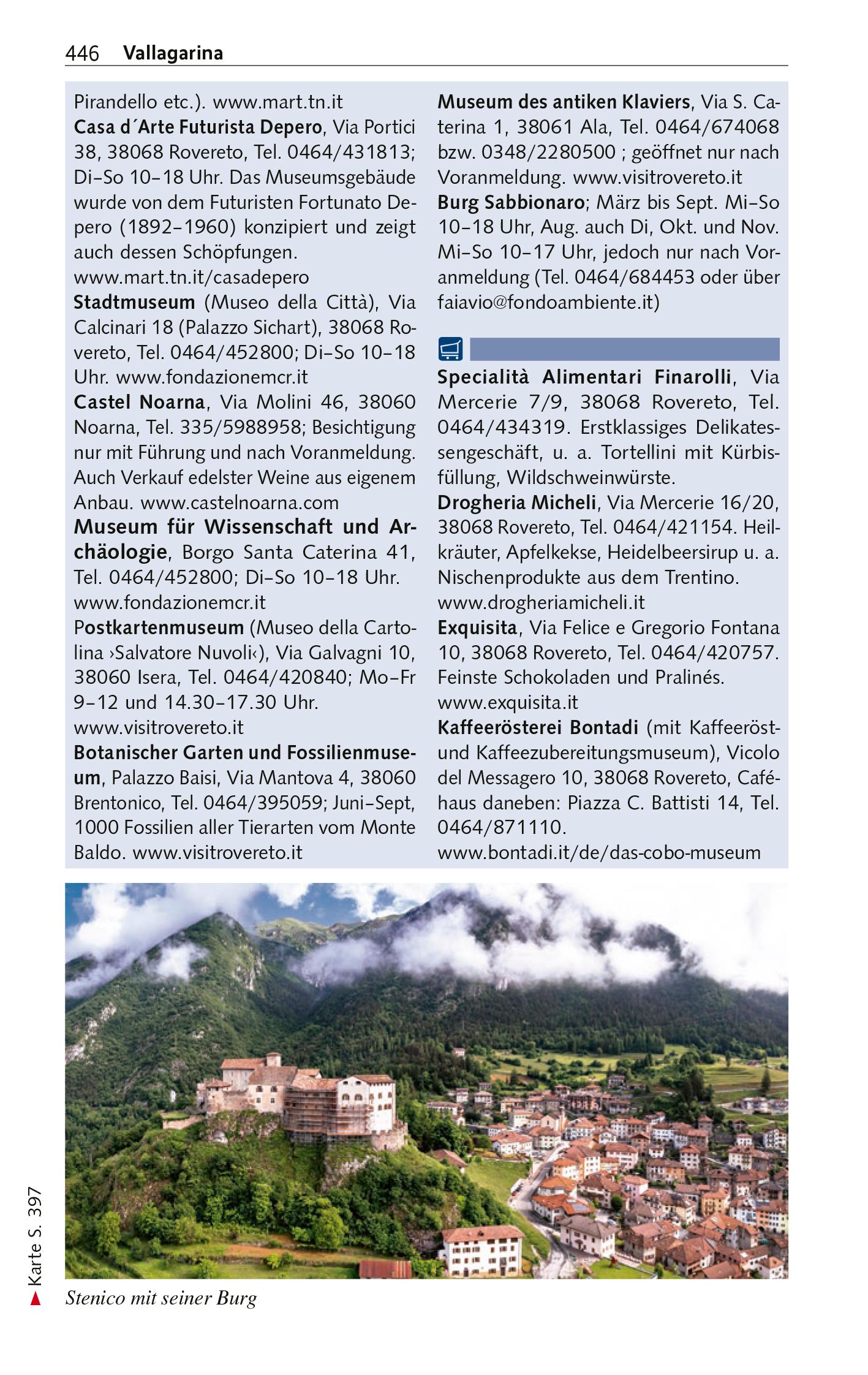 Beispielinhalt (Bild) TRESCHER Reiseführer Südtirol und Trentino