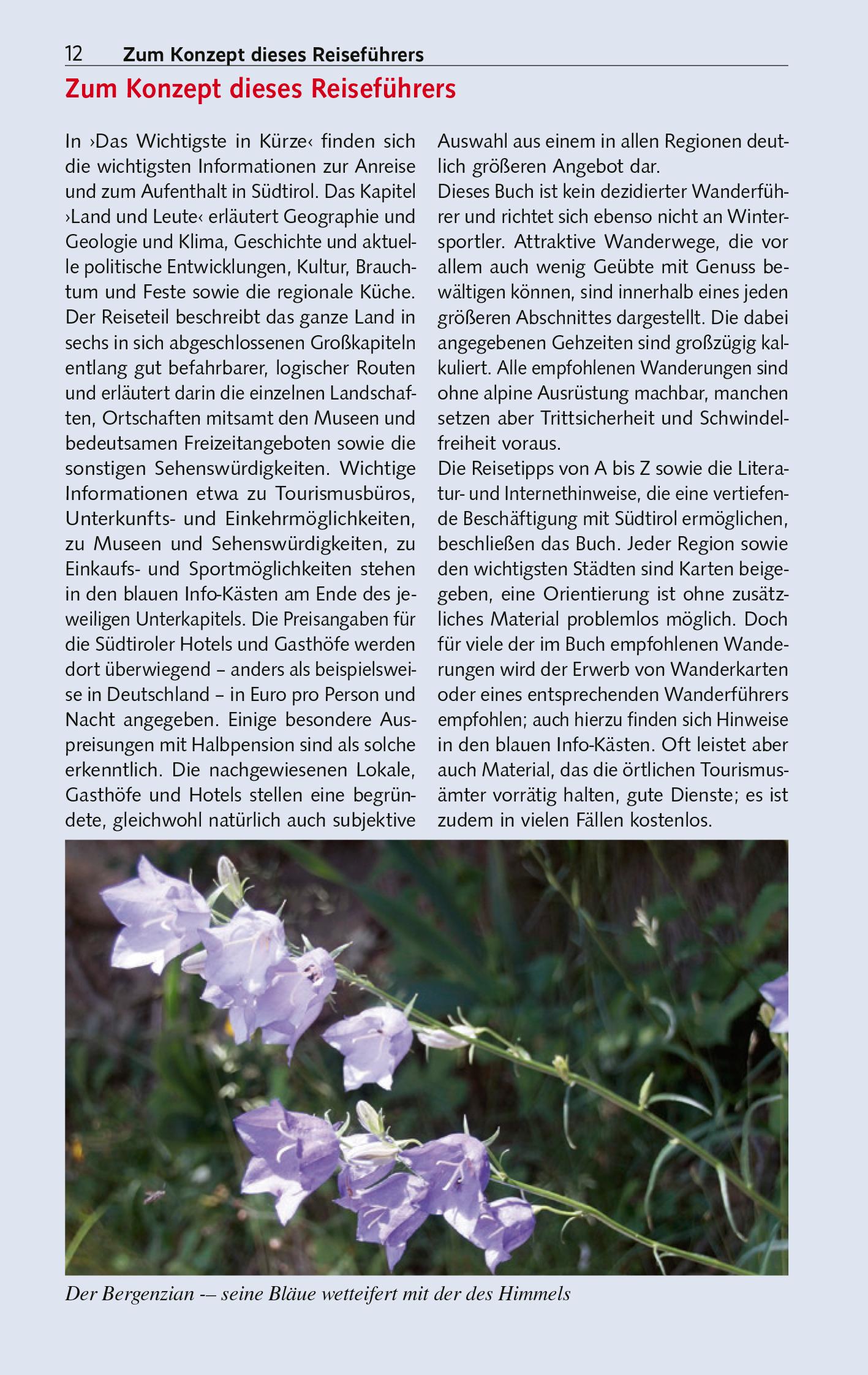 Beispielinhalt (Bild) TRESCHER Reiseführer Südtirol und Trentino