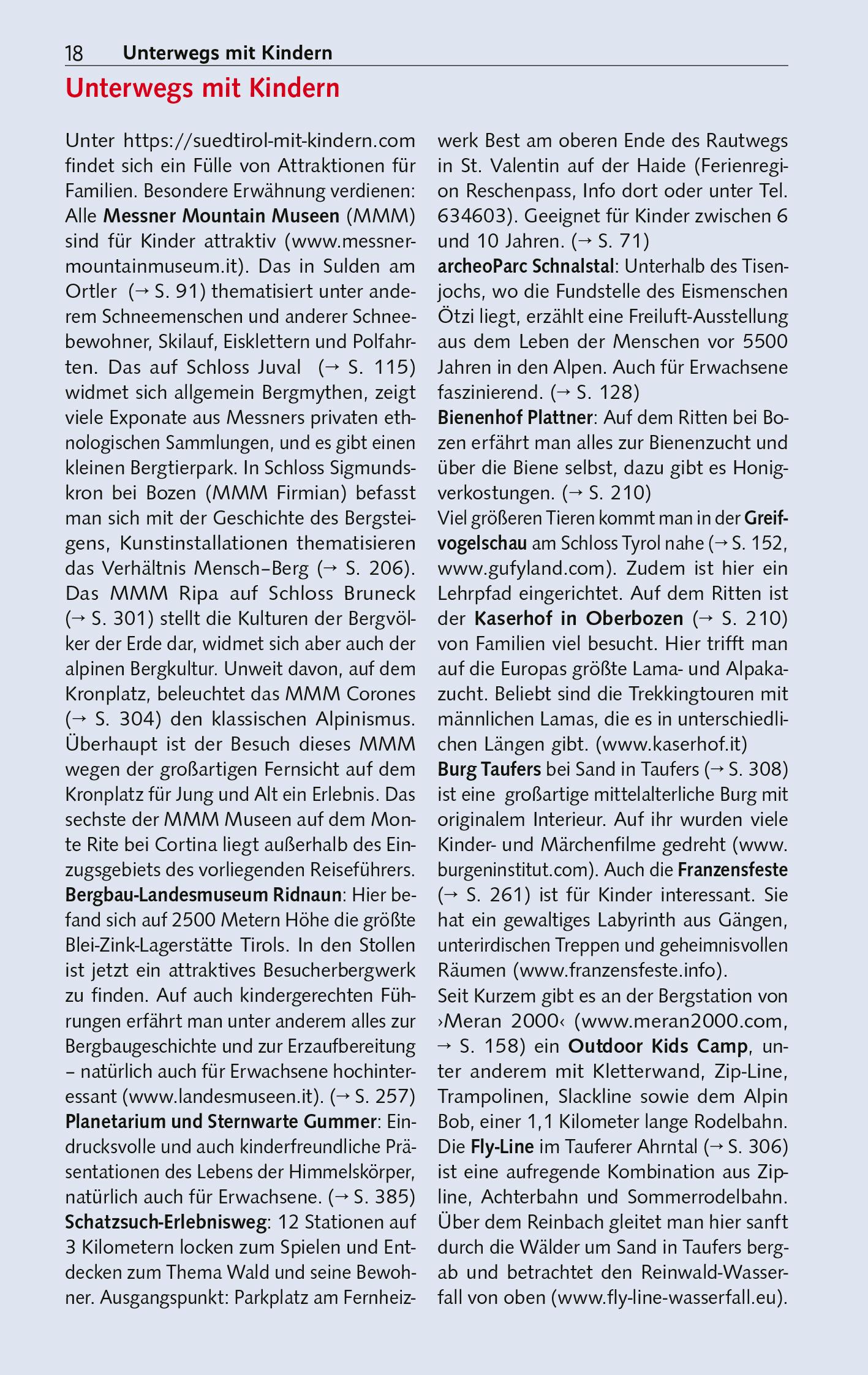 Beispielinhalt (Bild) TRESCHER Reiseführer Südtirol und Trentino