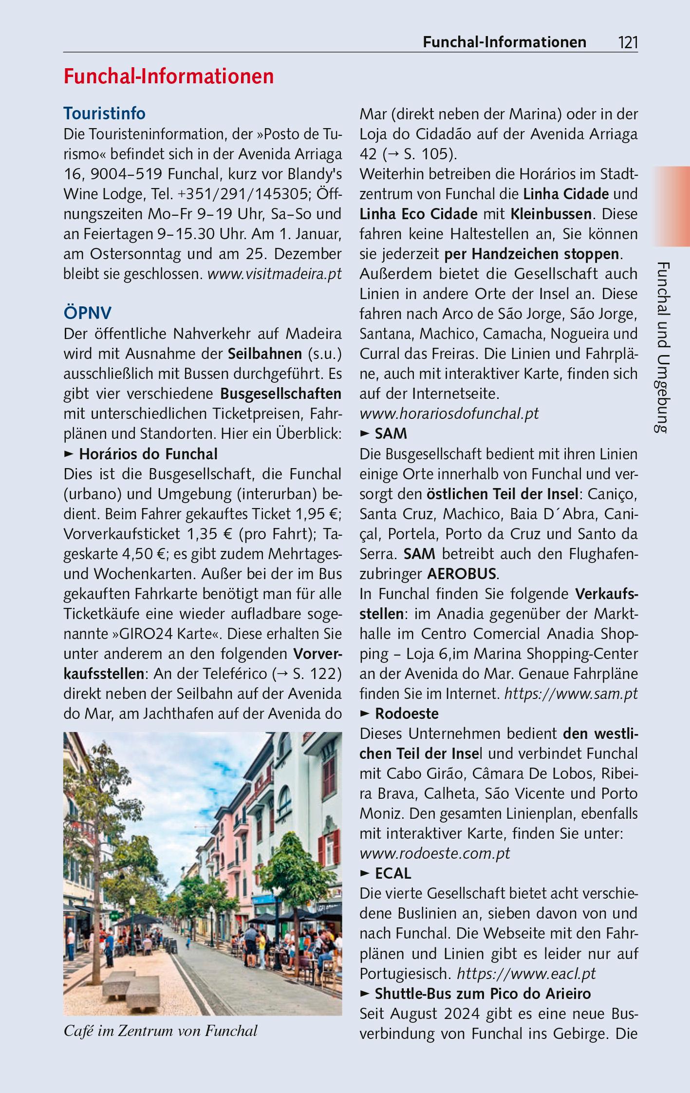Beispielinhalt (Bild) TRESCHER REISEFÜHRER Madeira und Porto Santo