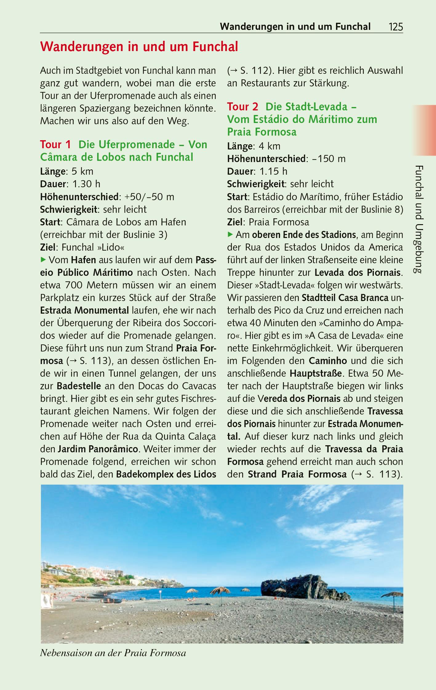 Beispielinhalt (Bild) TRESCHER REISEFÜHRER Madeira und Porto Santo