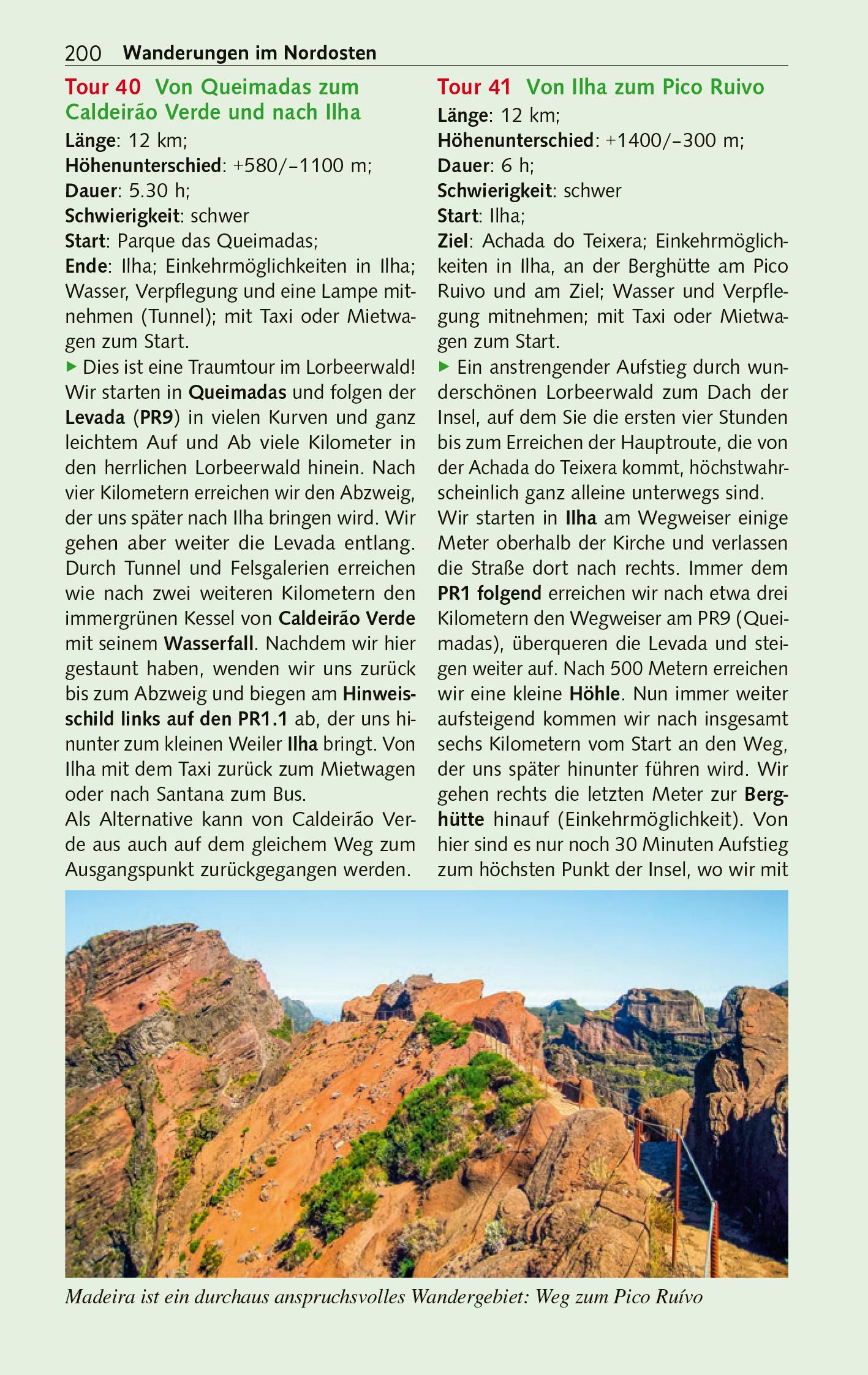 Beispielinhalt (Bild) TRESCHER REISEFÜHRER Madeira und Porto Santo