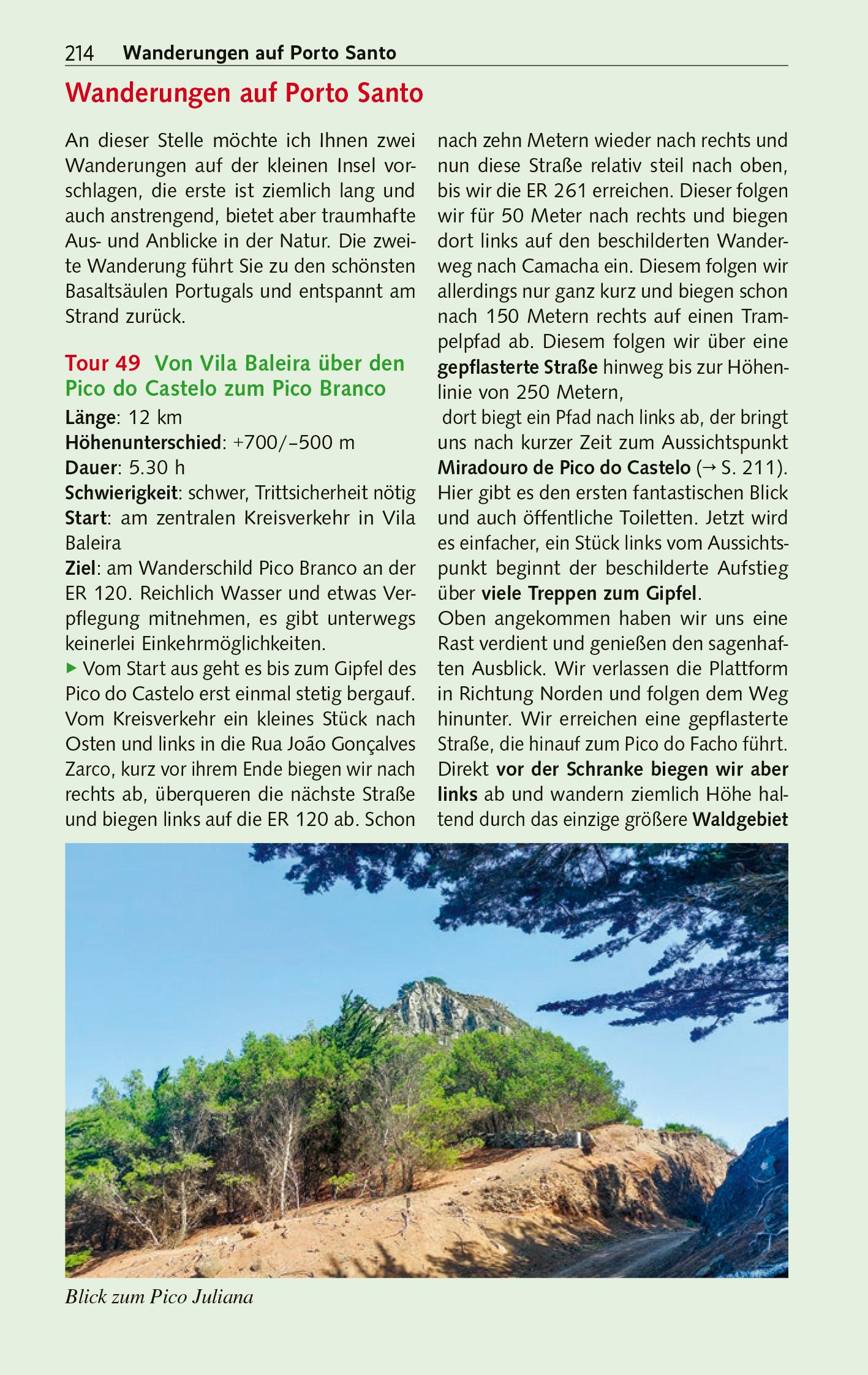 Beispielinhalt (Bild) TRESCHER REISEFÜHRER Madeira und Porto Santo