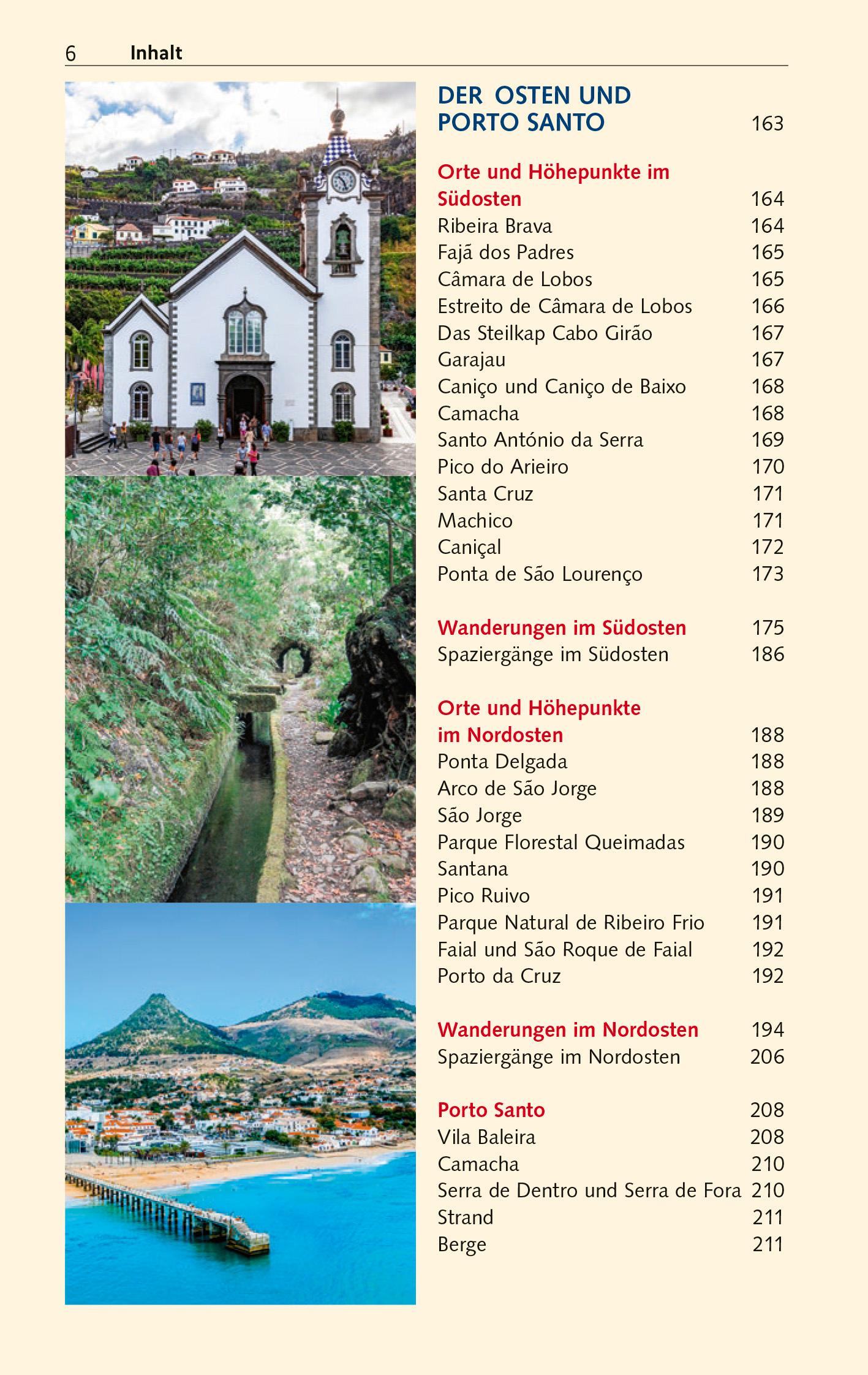 Beispielinhalt (Bild) TRESCHER REISEFÜHRER Madeira und Porto Santo