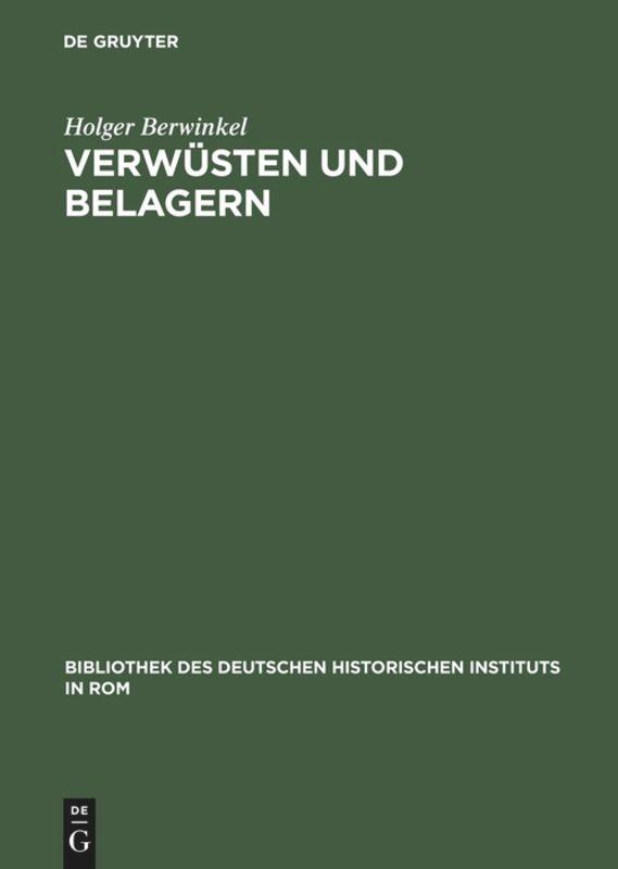 Vorderes Coverbild Verwüsten und Belagern
