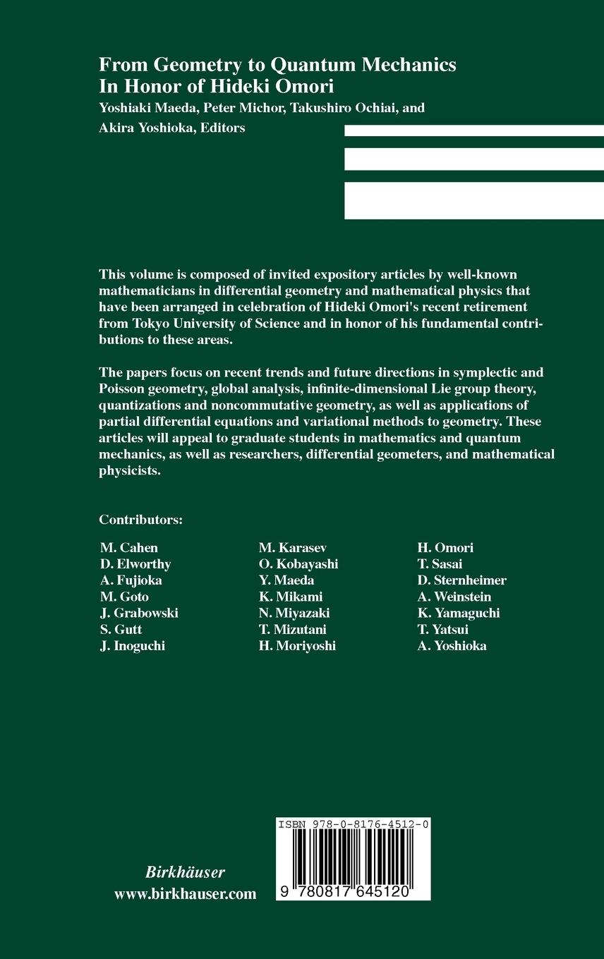 Rückseitencover From Geometry to Quantum Mechanics