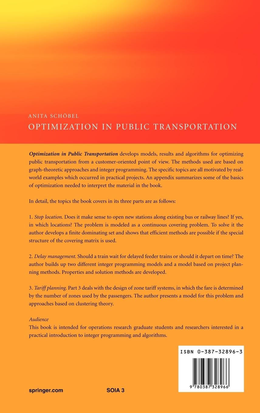 Rückseitencover Optimization in Public Transportation