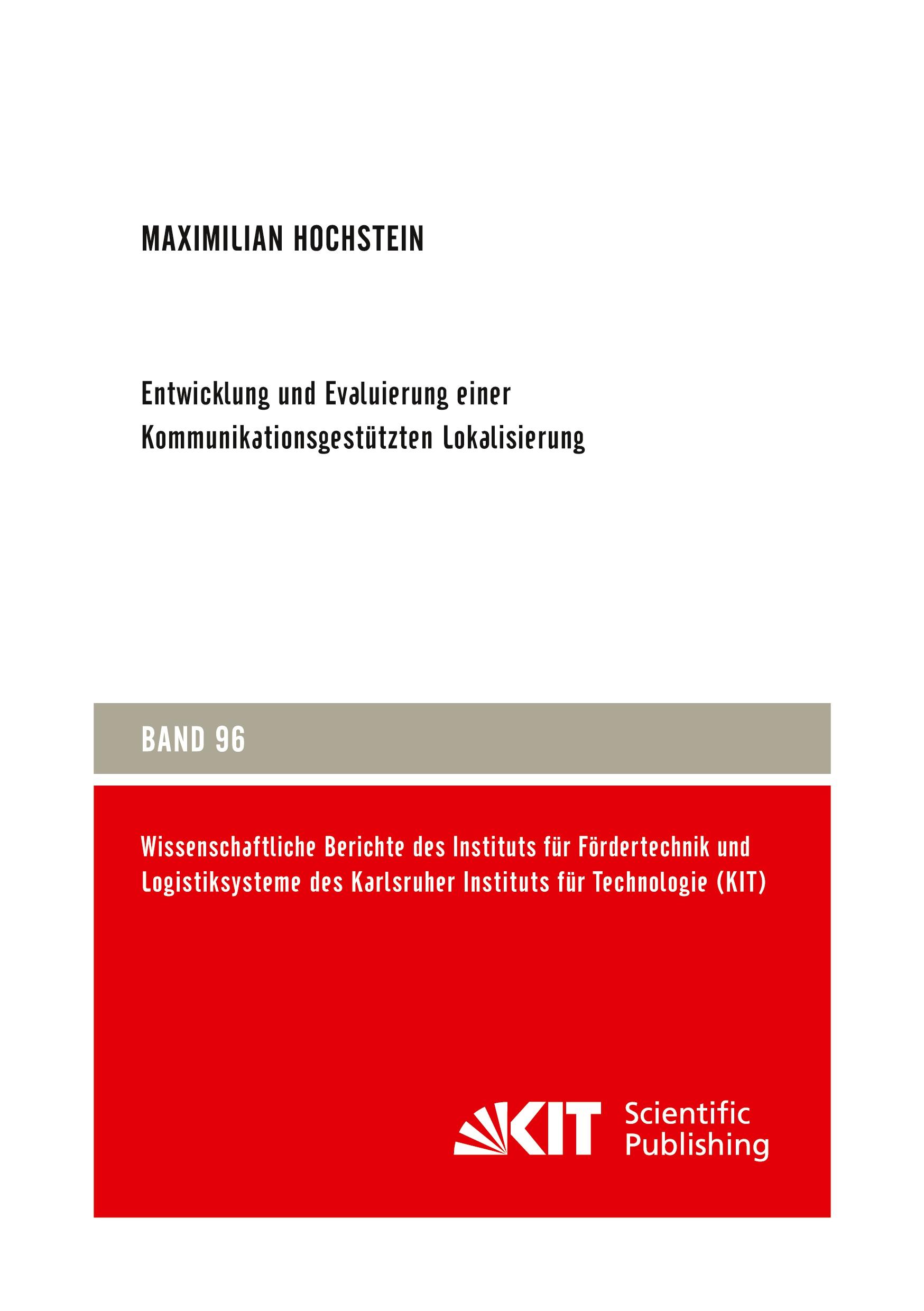 Vorderes Coverbild Entwicklung und Evaluierung einer Kommunikationsgestützten Lokalisierung