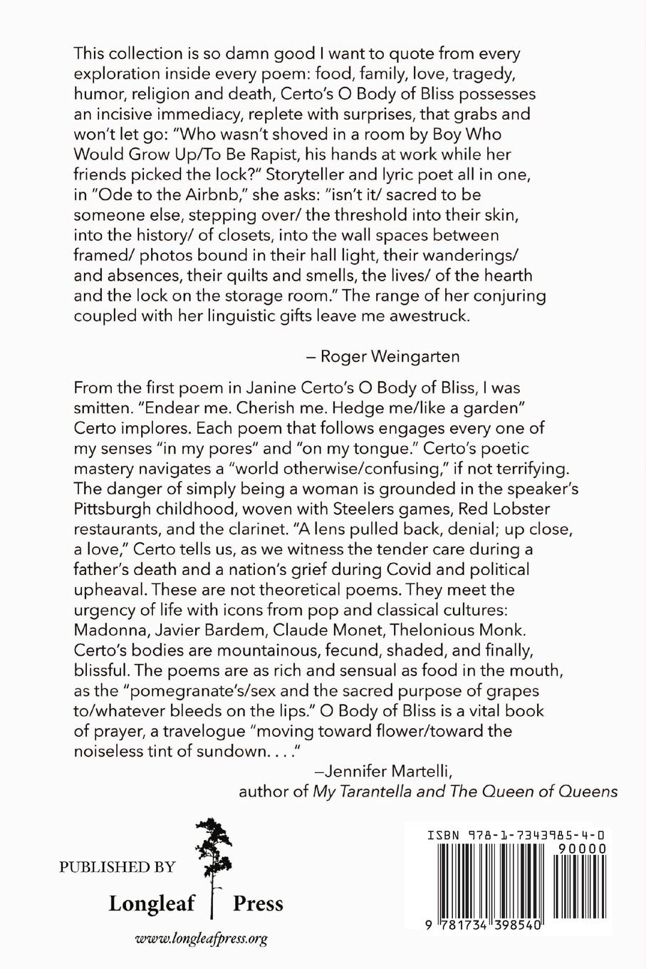 Rückseitencover O Body of Bliss