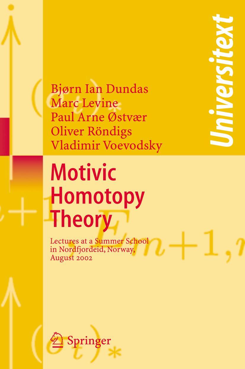 Vorderes Coverbild Motivic Homotopy Theory