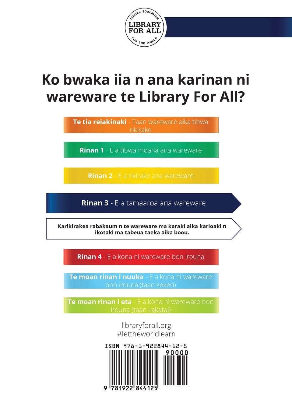 Rückseitencover Mr Pickering's Hat - Bwaran Tem Pickering (Te Kiribati)