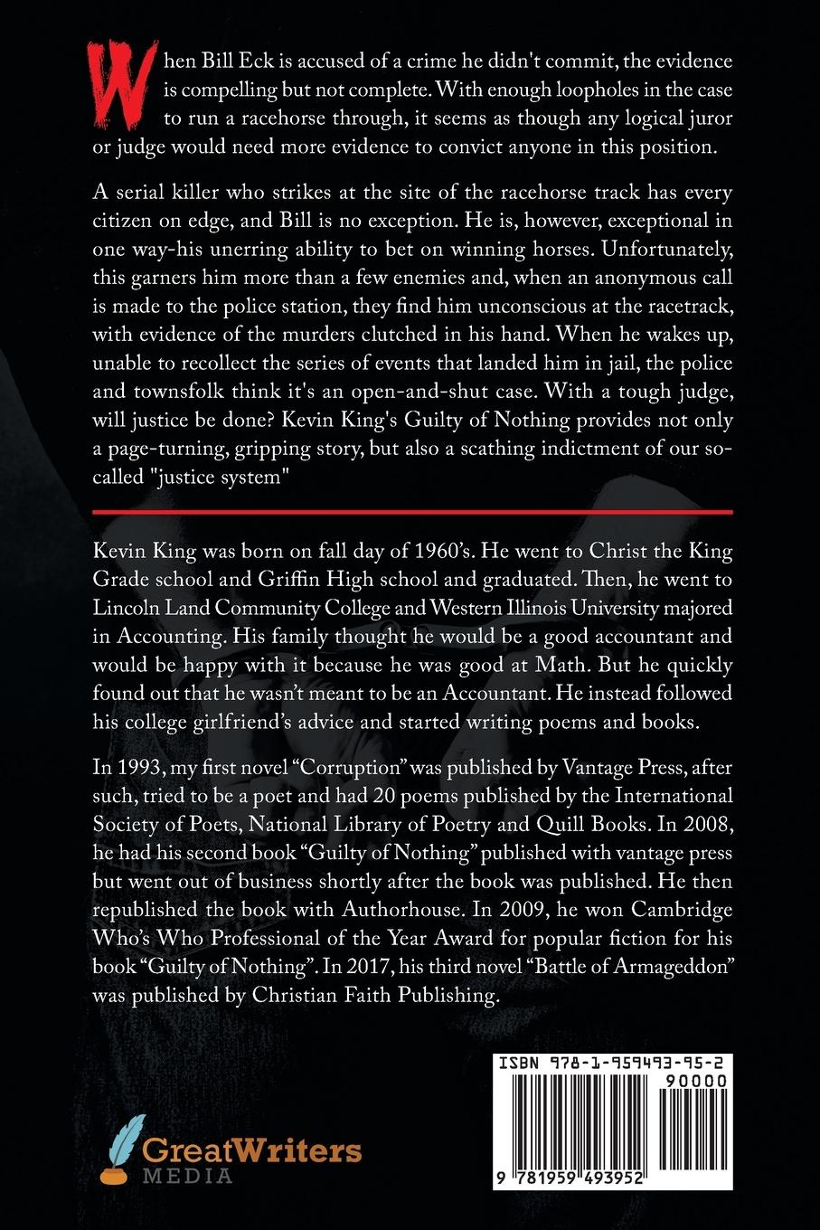 Rückseitencover Guilty of Nothing