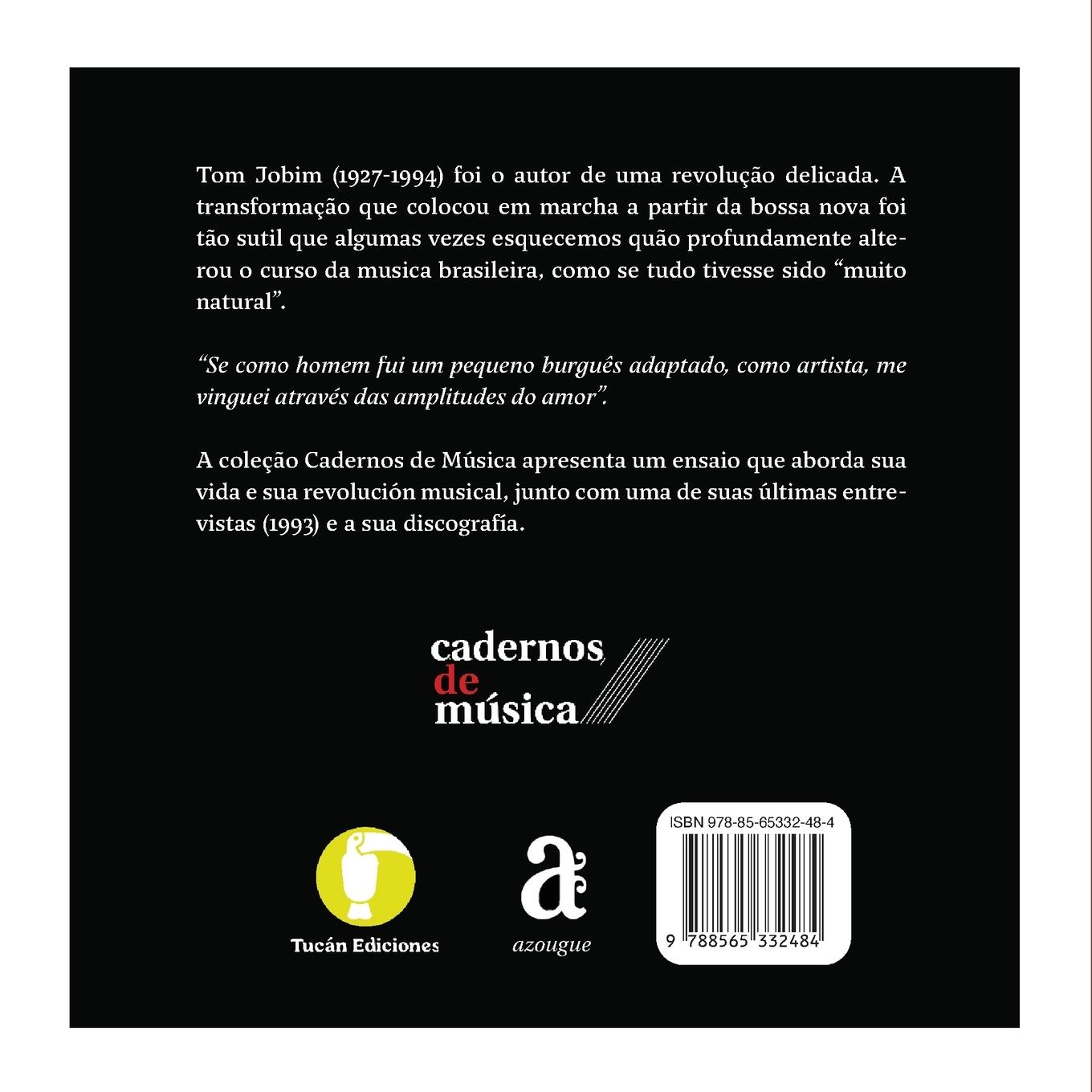Rückseitencover Cadernos de Música - Tom Jobim
