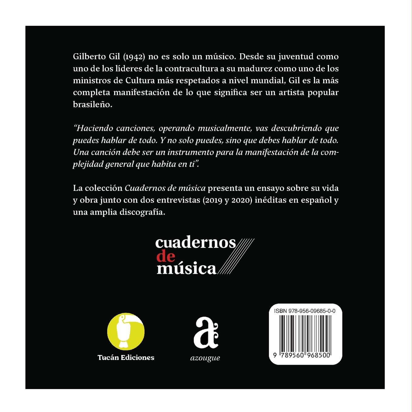 Rückseitencover Cuadernos de Música - Gilberto Gil