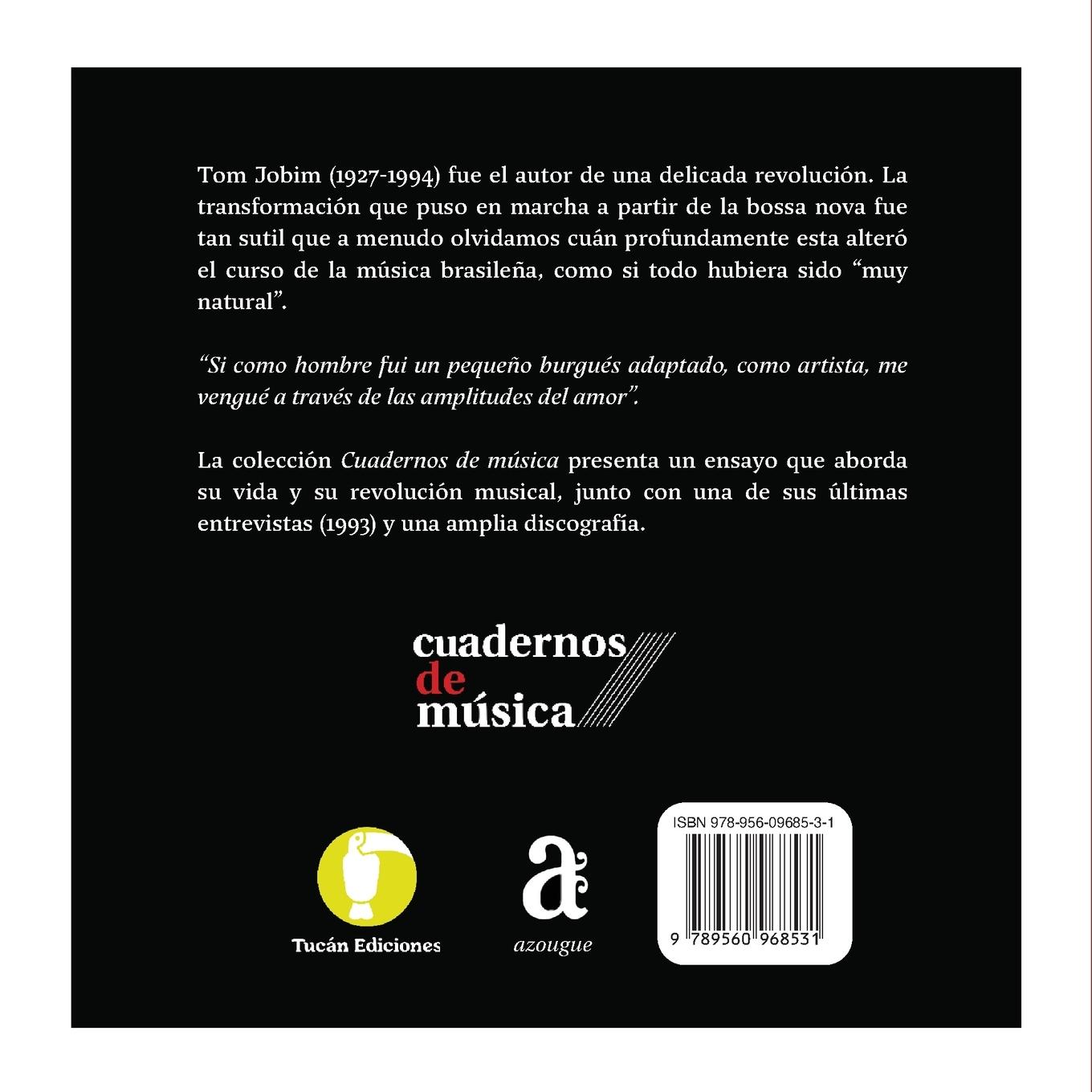 Rückseitencover Cuadernos de Música - Tom Jobim