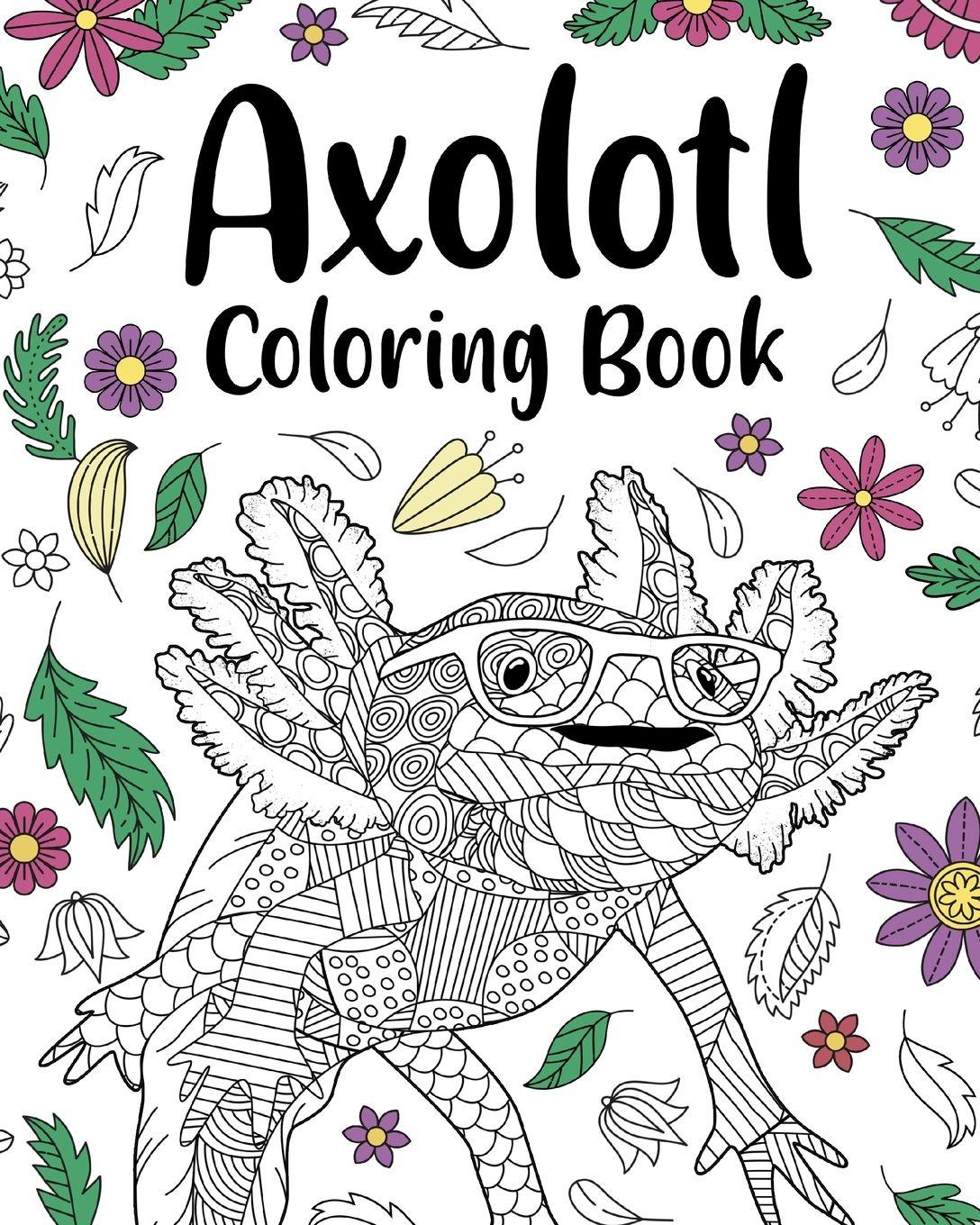 Vorderes Coverbild Axolotl Coloring Book