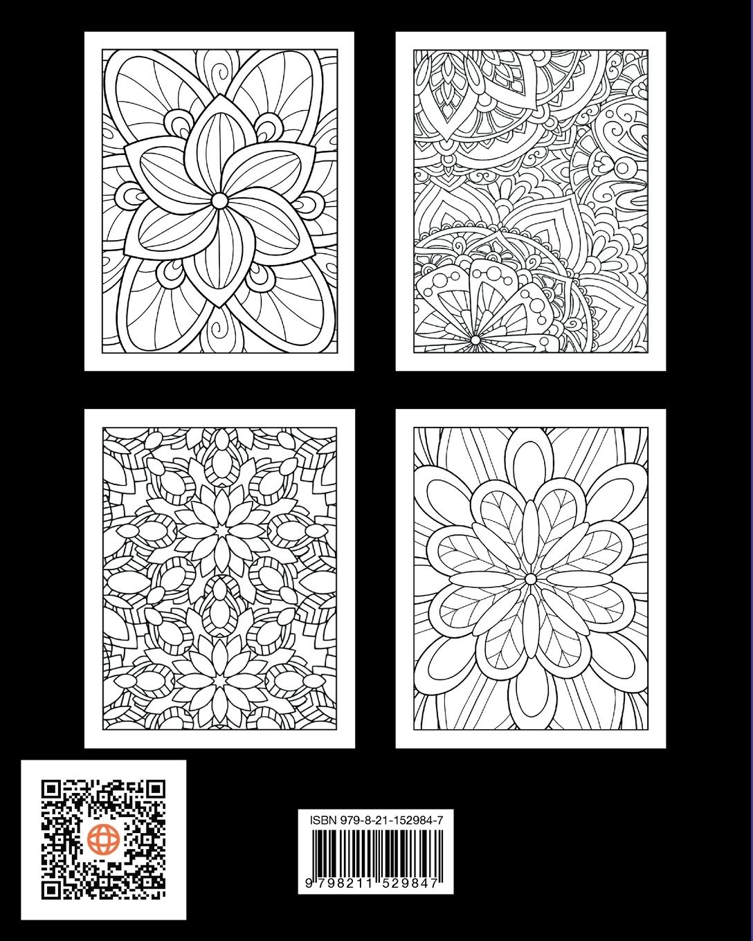 Rückseitencover Mindful Patterns Coloring Book for Adults