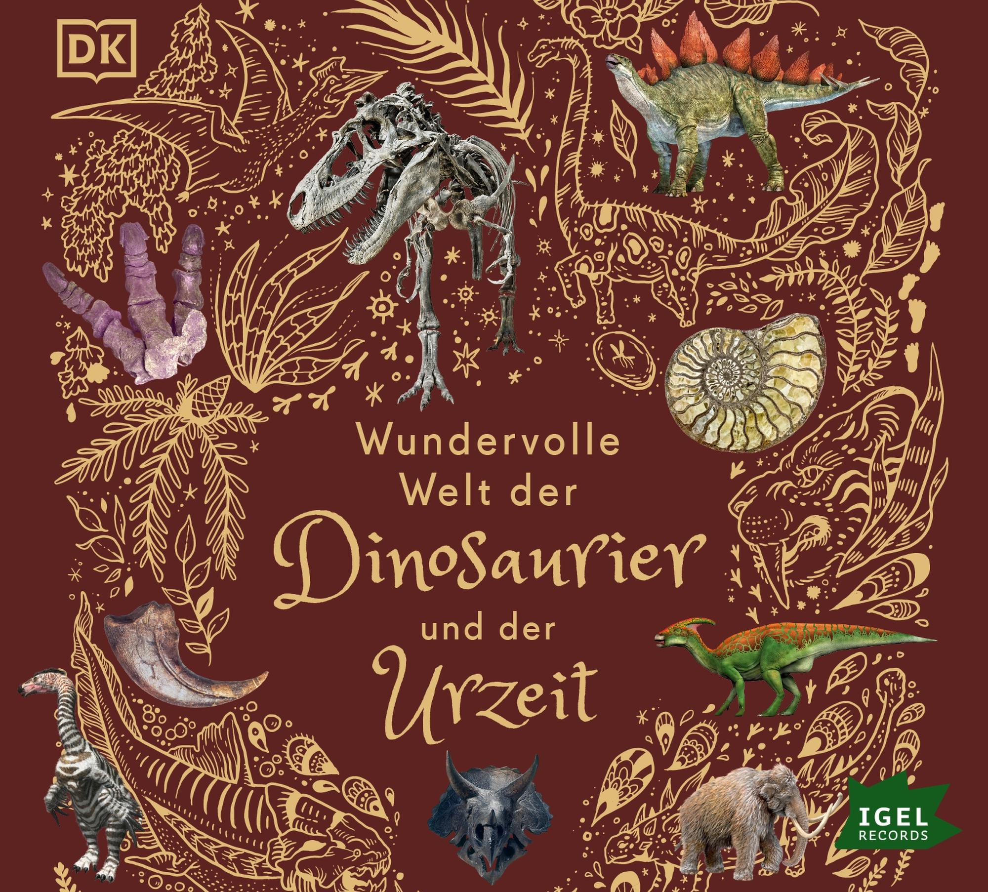 Vorderes Coverbild Wundervolle Welt der Dinosaurier und der Urzeit